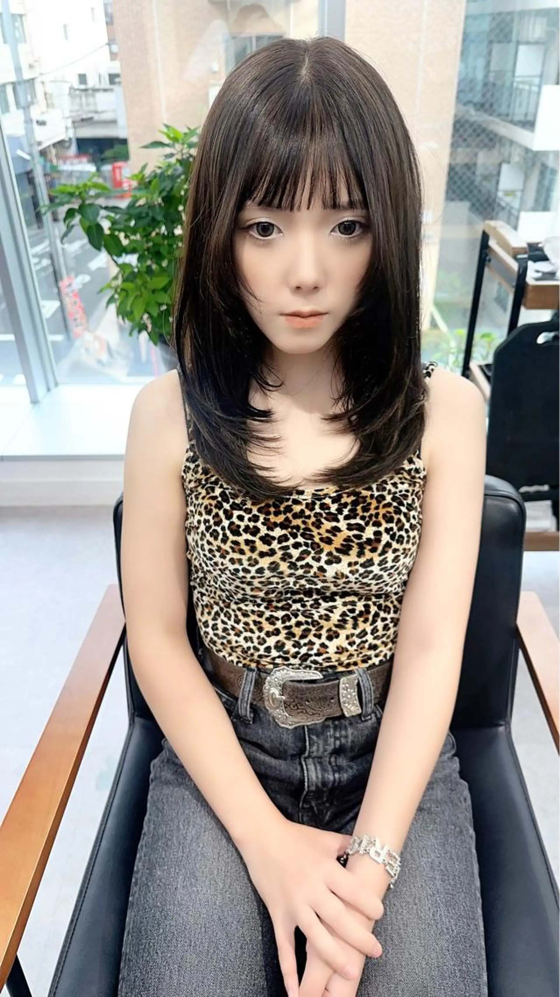 ミディアム カラー パーマ ヘアアレンジ メンズ キッズ ネイル マツエク・マツパ アイブロウ カット ヘアカラー 似合わせレイヤー 🌿JUNのヘアスタイル