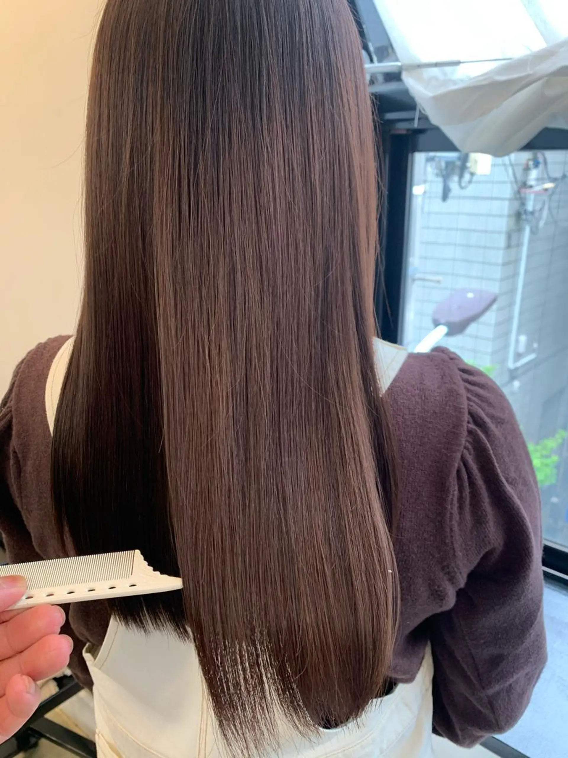 セミロング カラー セミロングパーマ ブリーチ 韓国風ヘア トリートメント 個室サロン　Fbeauty×Spica所属・トップ スタイリストのヘアスタイル