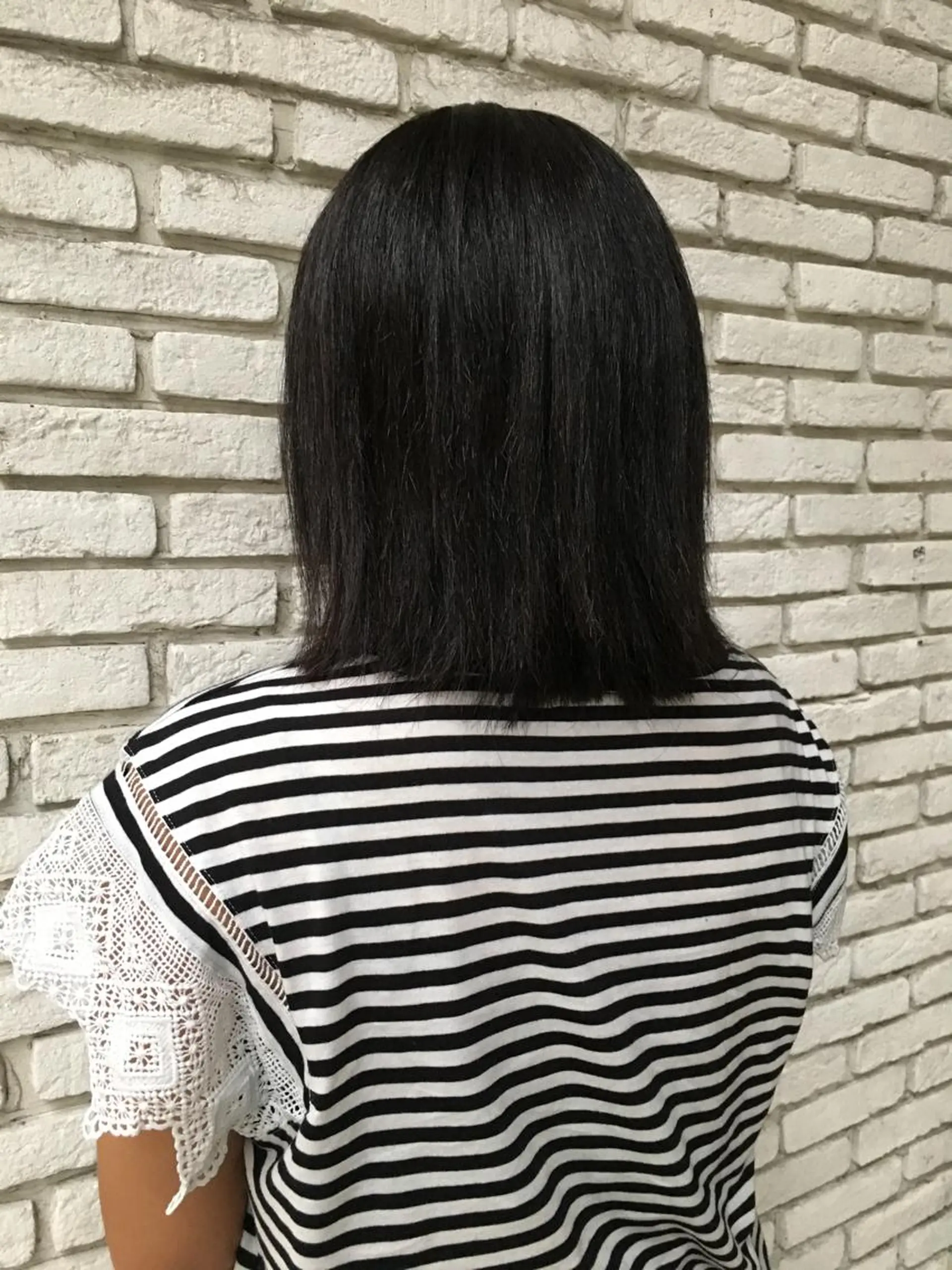 ミディアム パーマ ミディアムパーマ 学生 ストレートパーマ Lapel green所属・Lapelgreen 森町 / AOIのヘアスタイル