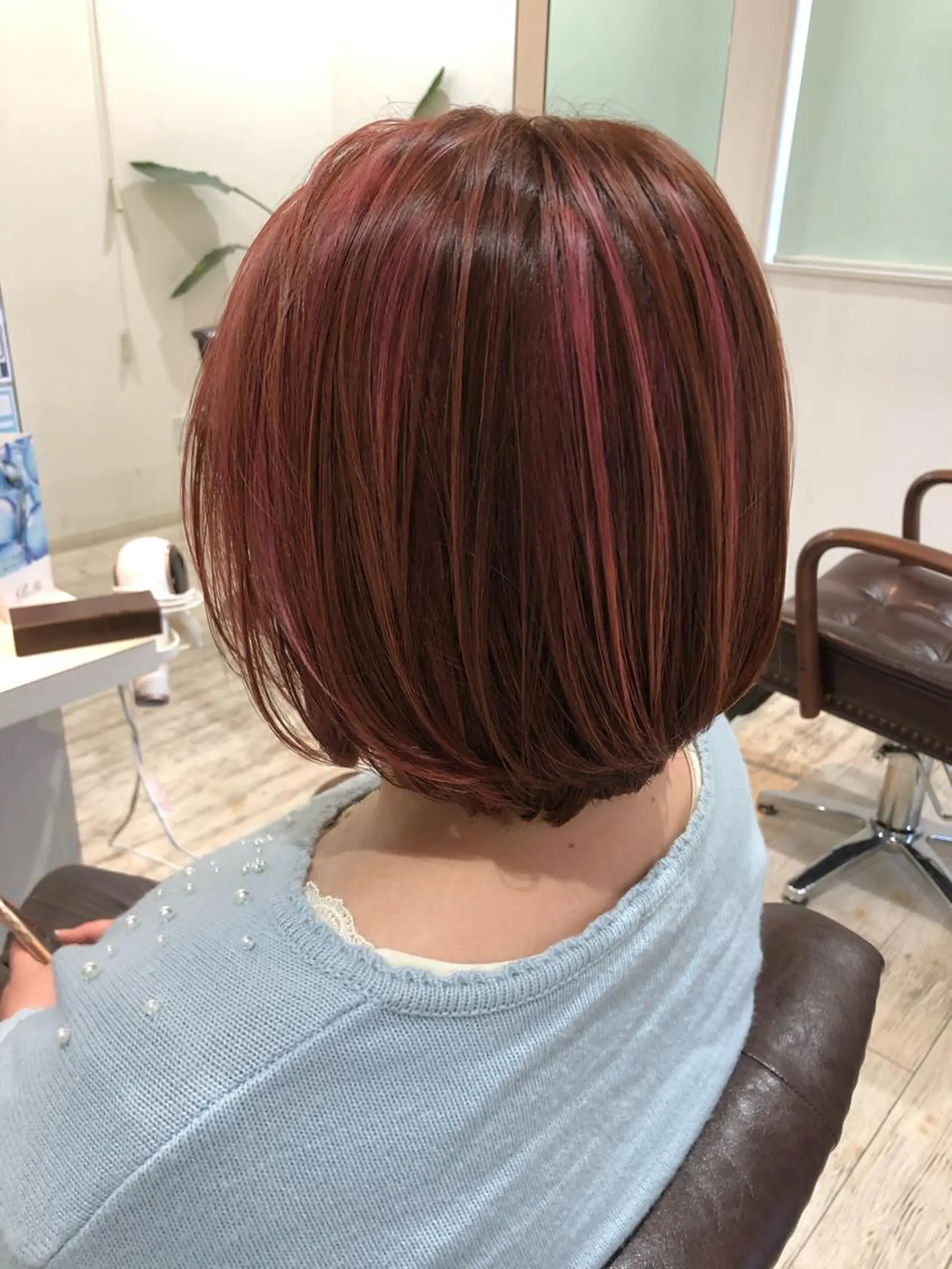 ミディアム ハイライト ヘアカラー トリートメント 柴田泰秀sotti. 髪質改善/ブリーチのヘアスタイル