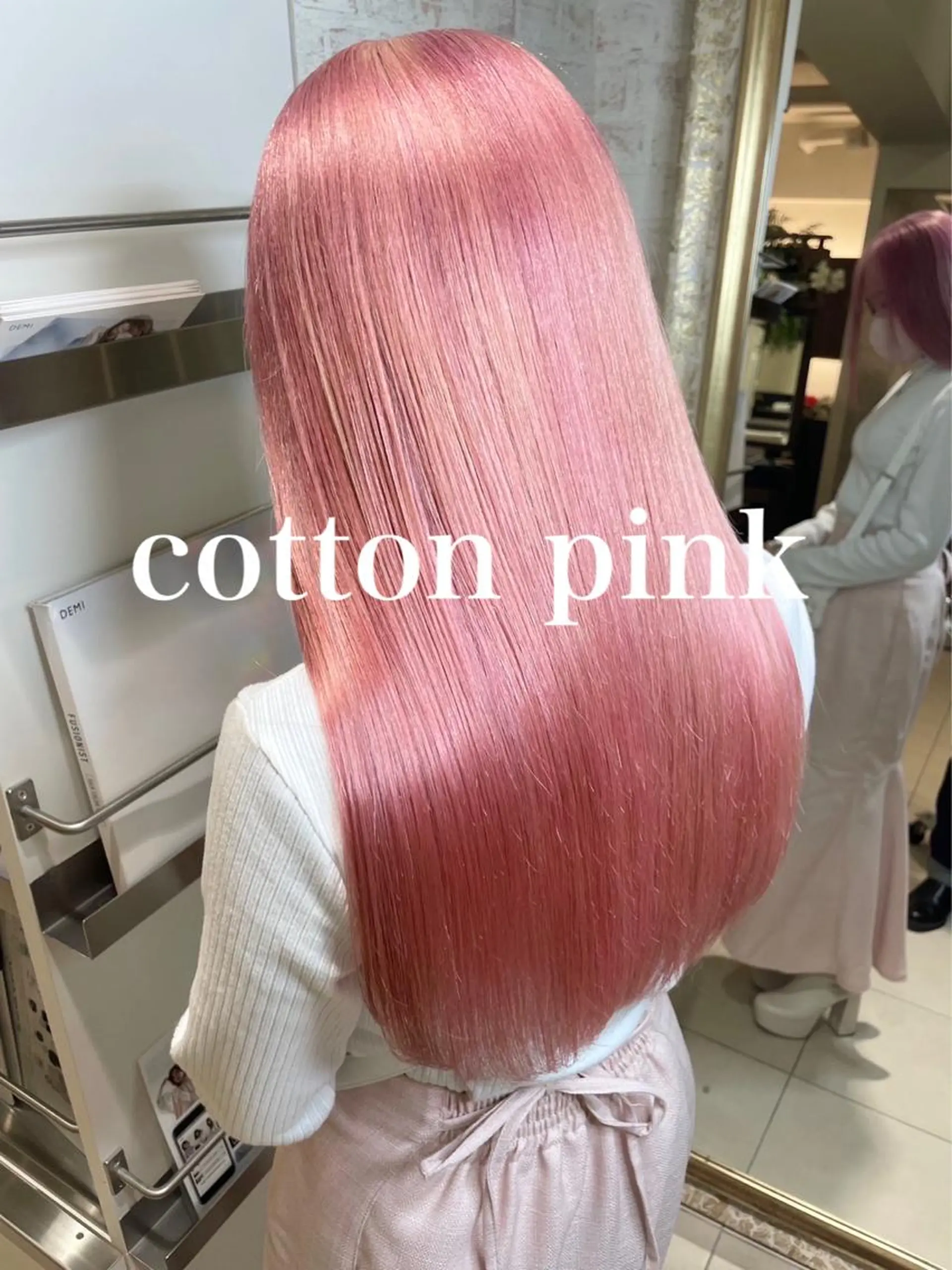 セミロング カラー ミストバング ベージュカラー ブリーチ ブルーカラー ケアブリーチ ヘアカラー matiz マティス　表参道所属・💜アンブレラカラー 髪質改善　丸尾】のヘアスタイル