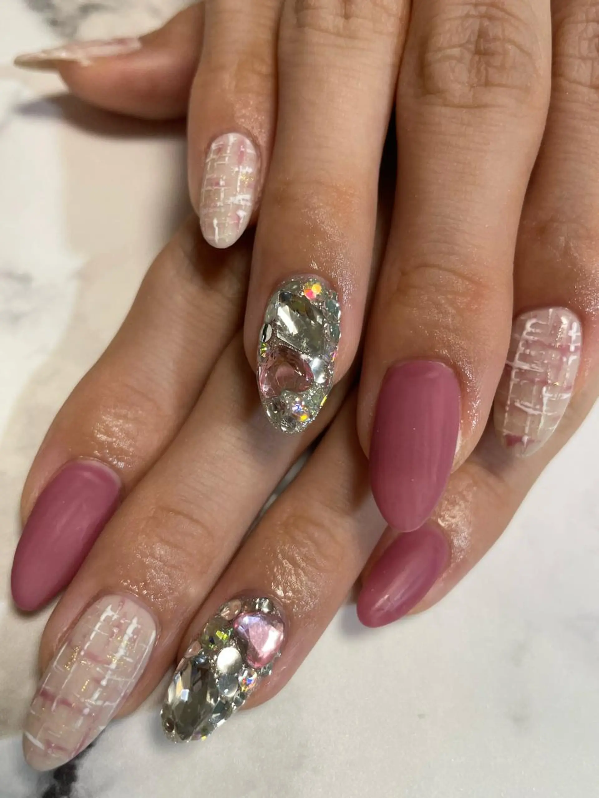 ネイル ツイードネイル private salon NIKOのネイルデザイン