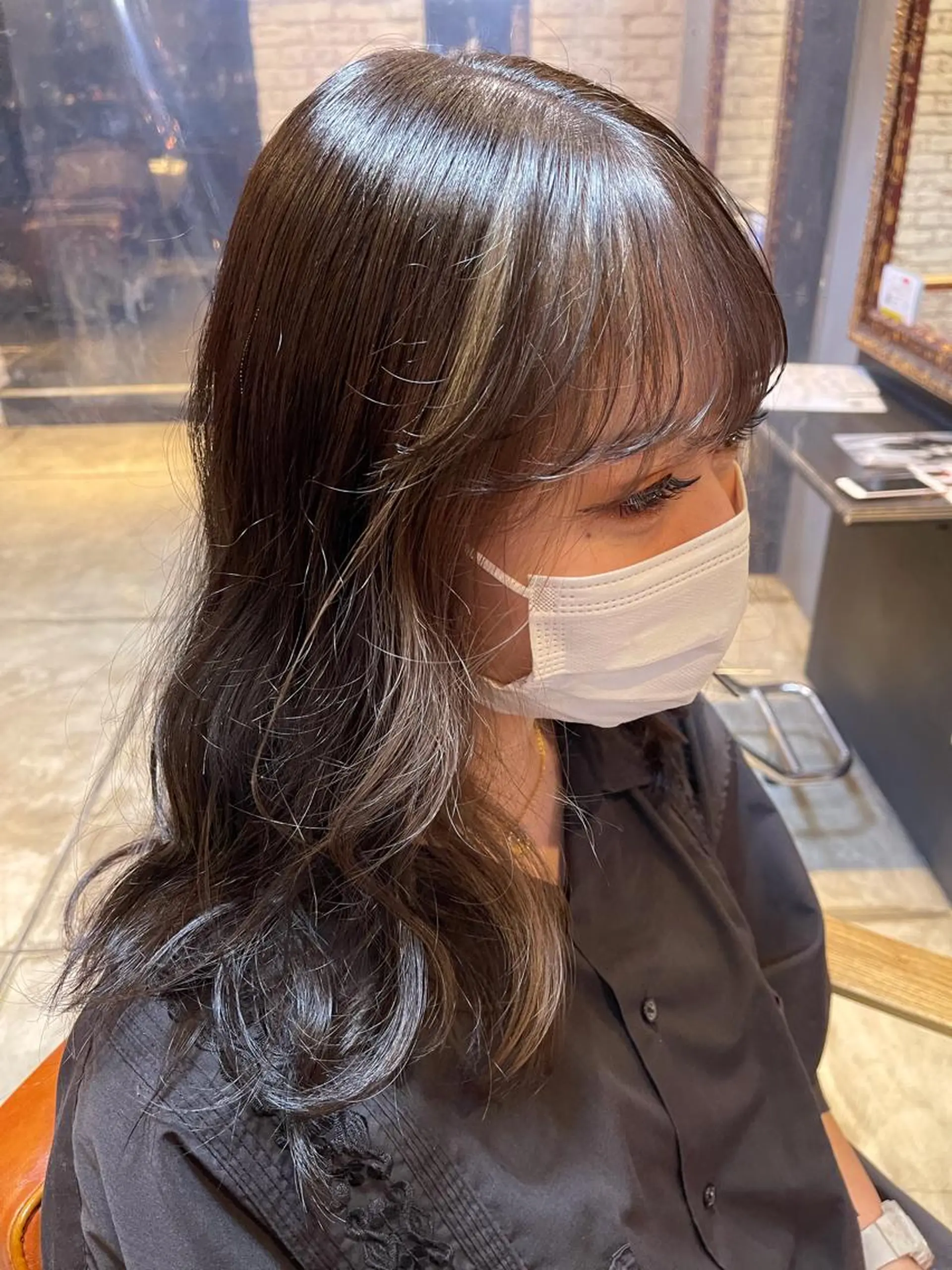 ロング カラー ミストバング ブリーチ ケアブリーチ  フェイスフレーミング 【N°deseo】 Hiromi🦋のヘアスタイル