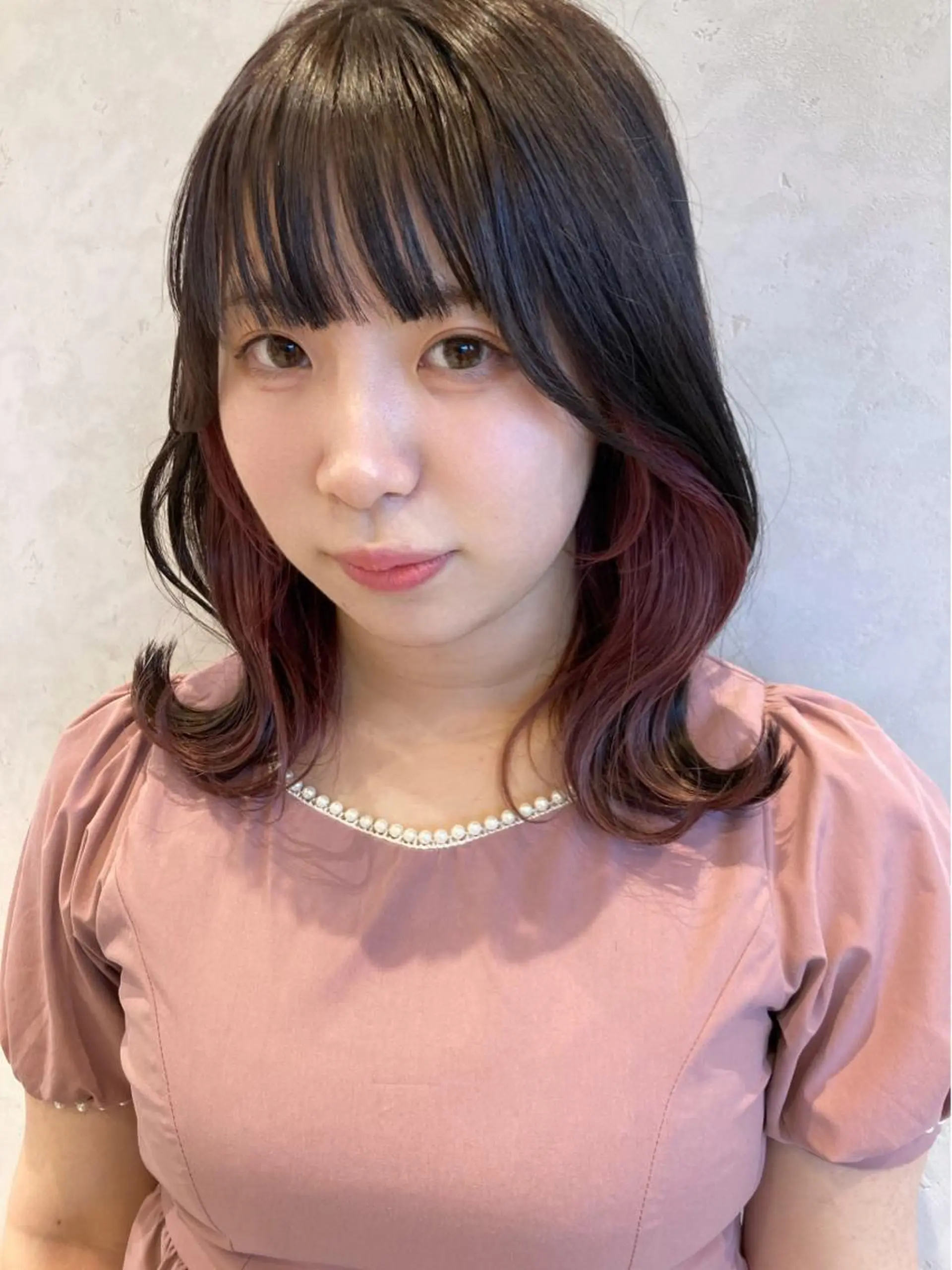 セミロング カラー nono/パーマ /顔まわりカット🐈のヘアスタイル