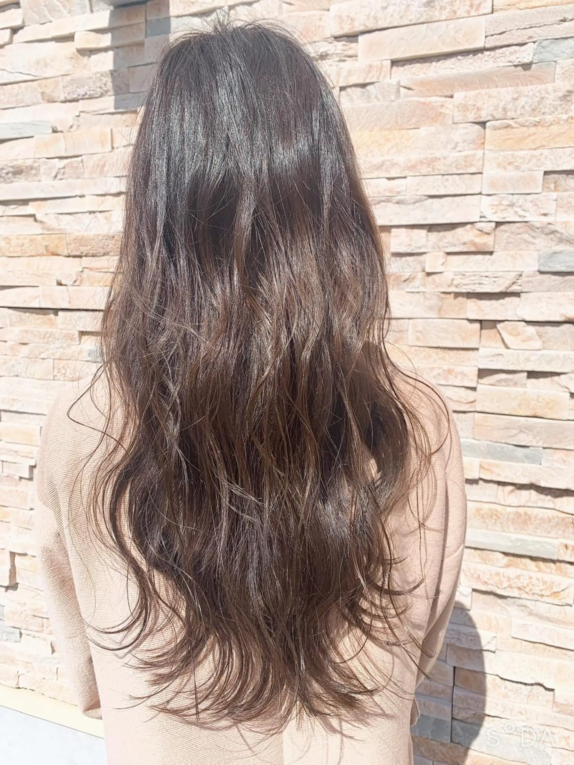 ロング カット ヘアカラー トリートメント 林 友美のヘアスタイル