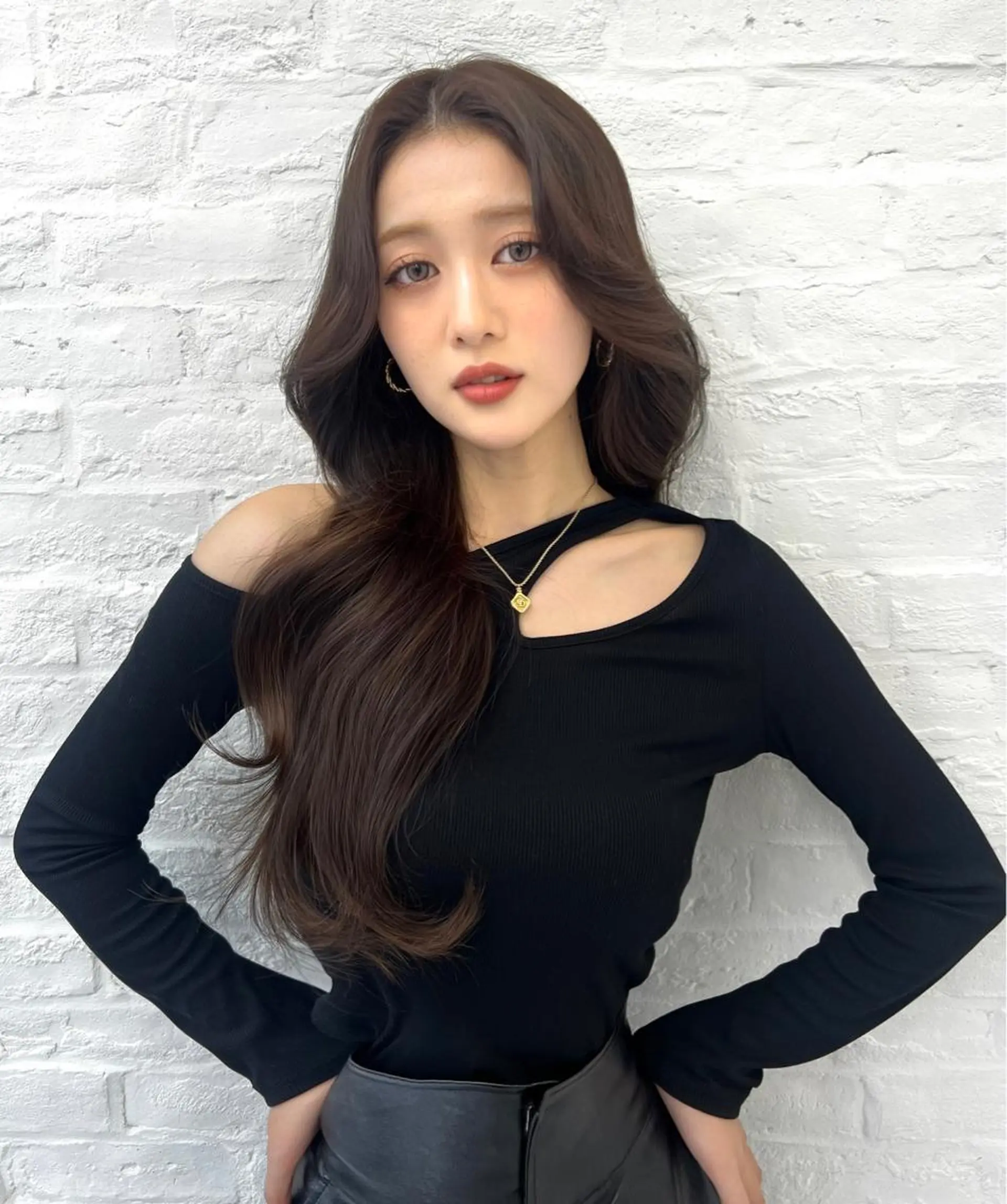 ロング カラー 韓国ヘア♡ 顔まわりカットayaのヘアスタイル