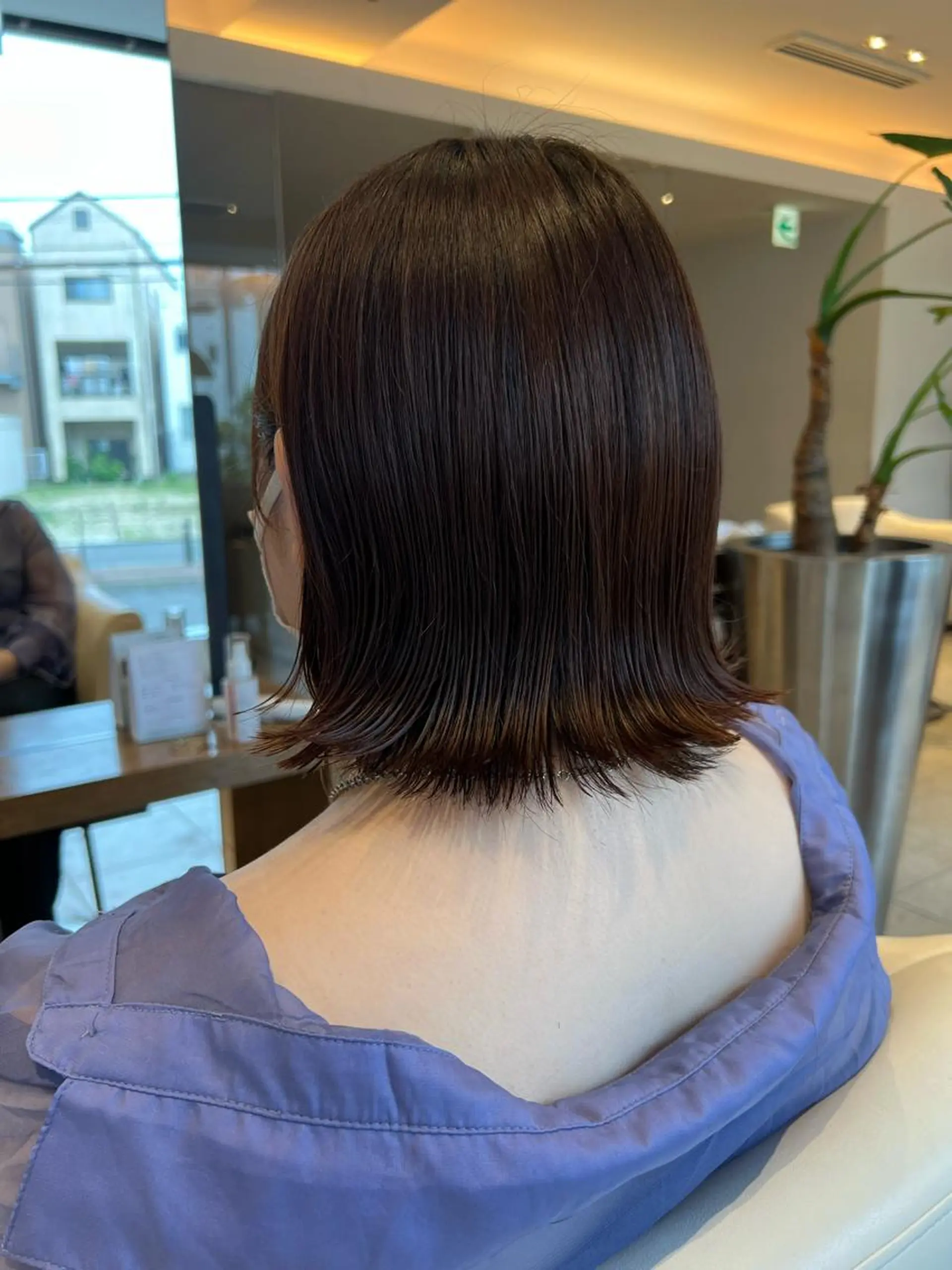 ミディアム カラー 清水 萌未のヘアスタイル