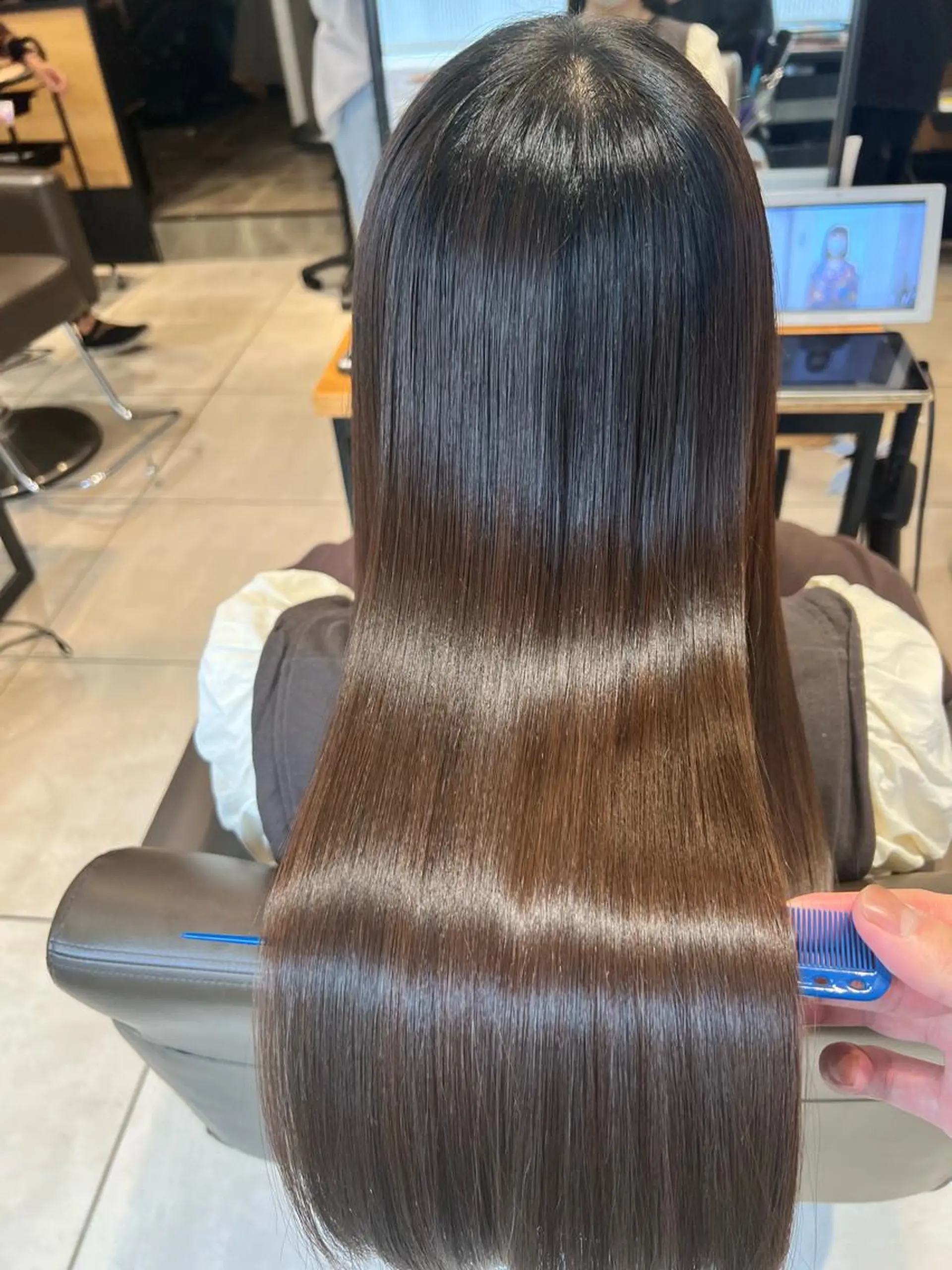 ロング ヘアカラー トリートメント 乾かすだけでまとまる /髪質改善西村涼太のヘアスタイル