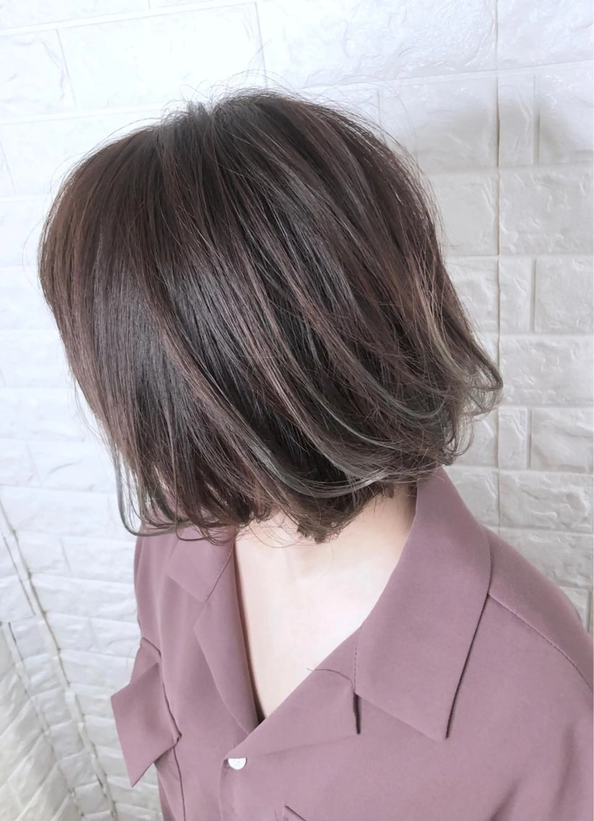 ショート ハイライト 縮毛矯正/髪質改善 主税巧一のヘアスタイル