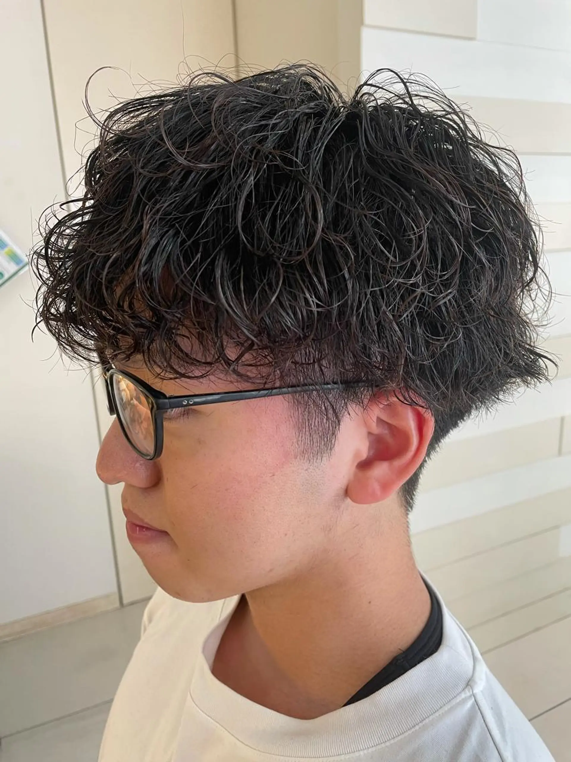 ショート カラー パーマ ヘアアレンジ メンズ キッズ メンズパーマ 波巻きパーマ SHUN メンズパーマのヘアスタイル