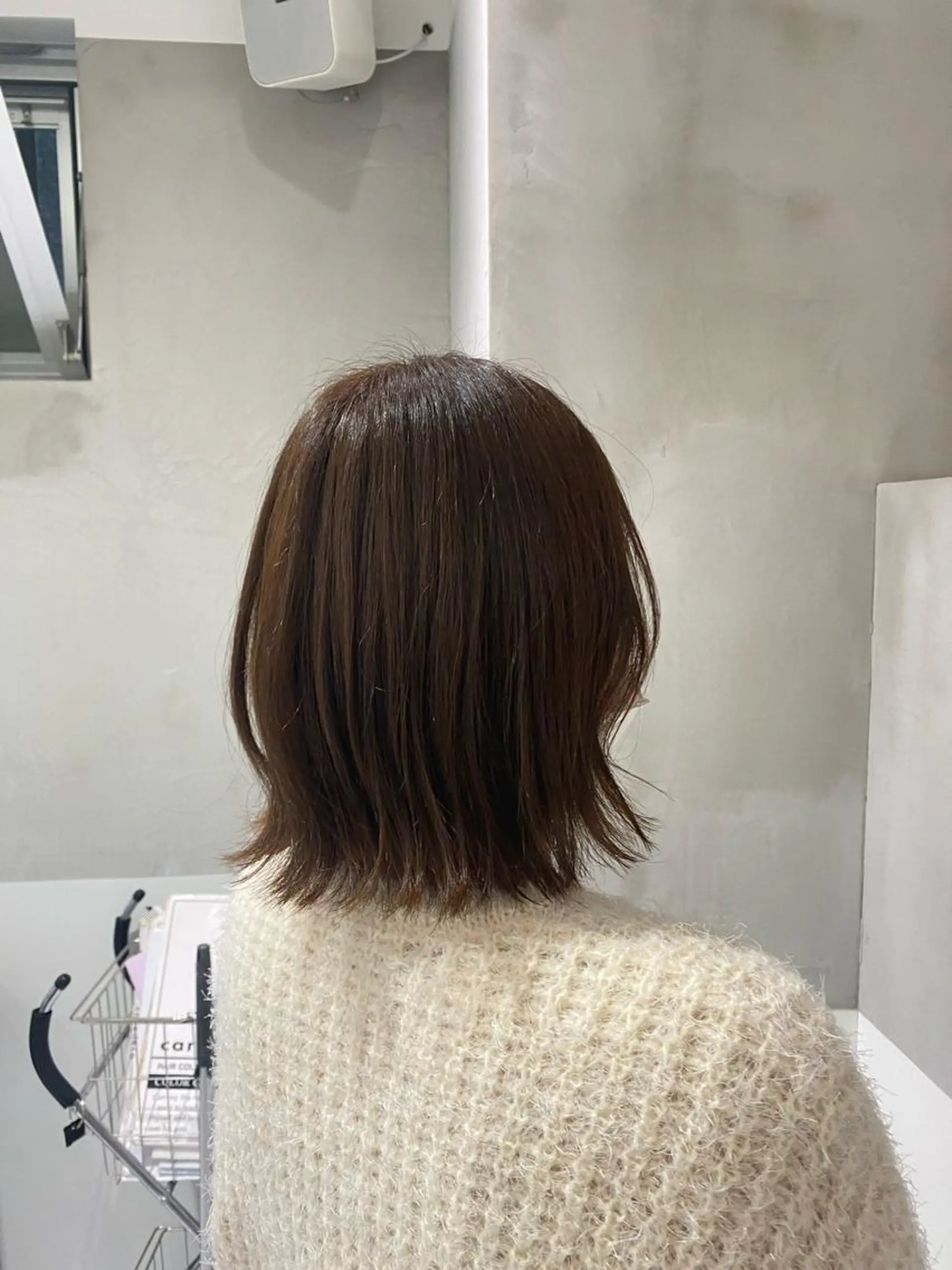 ミディアム カラー ブラウンカラー オリーブブラウン ヘアカラー トリートメント ヘアセット ナチュラル/韓国💎 haruka 💎のヘアスタイル