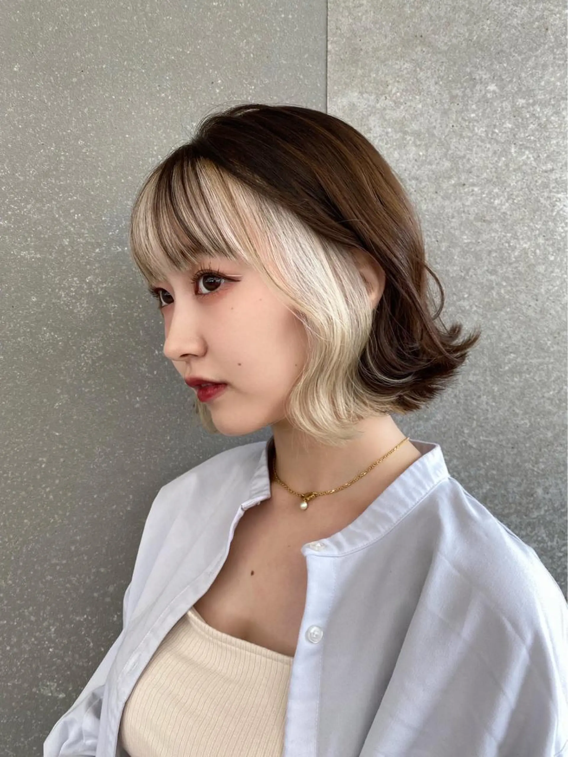 ショート カラー ベージュカラー ボブ くびれヘア VALETTE omotesando所属・原宿ボブ・髪質改善 輝来のヘアスタイル