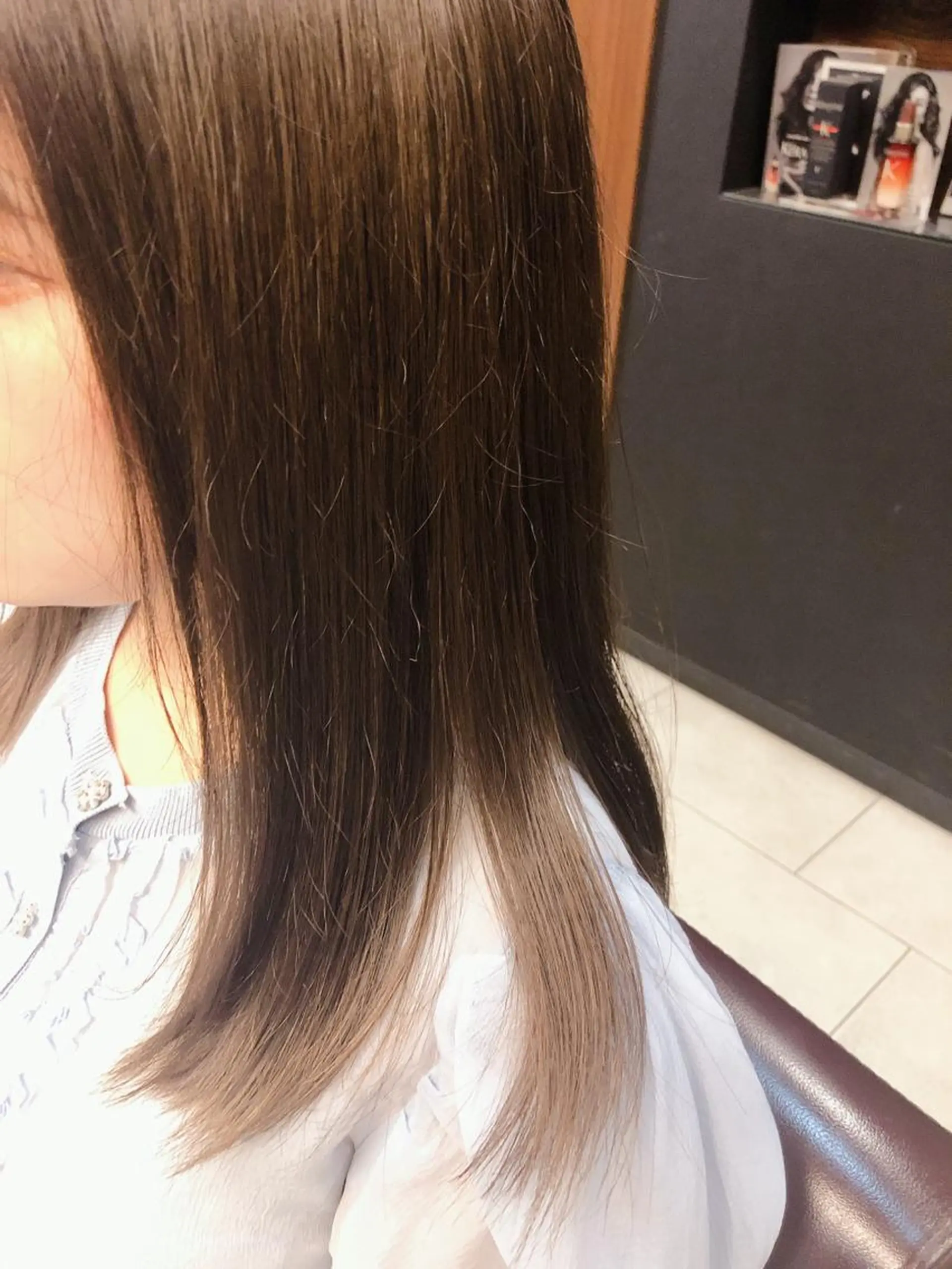 ミディアム カラー ベージュカラー 透明感カラー カット ヘアカラー こすげひろと カラー講師のヘアスタイル