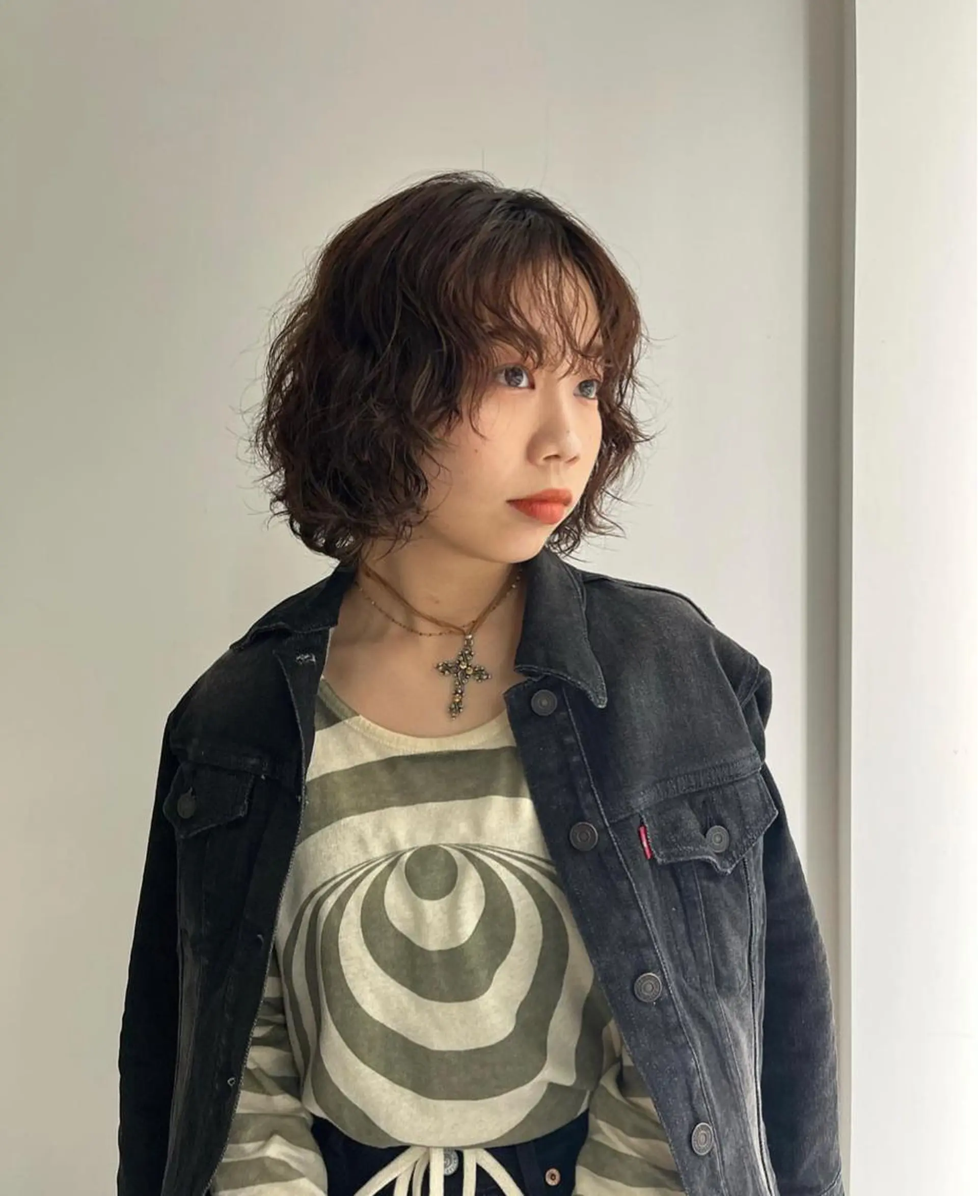 ミディアム ミディアムパーマ ボブ ハルカ/ fit standのヘアスタイル