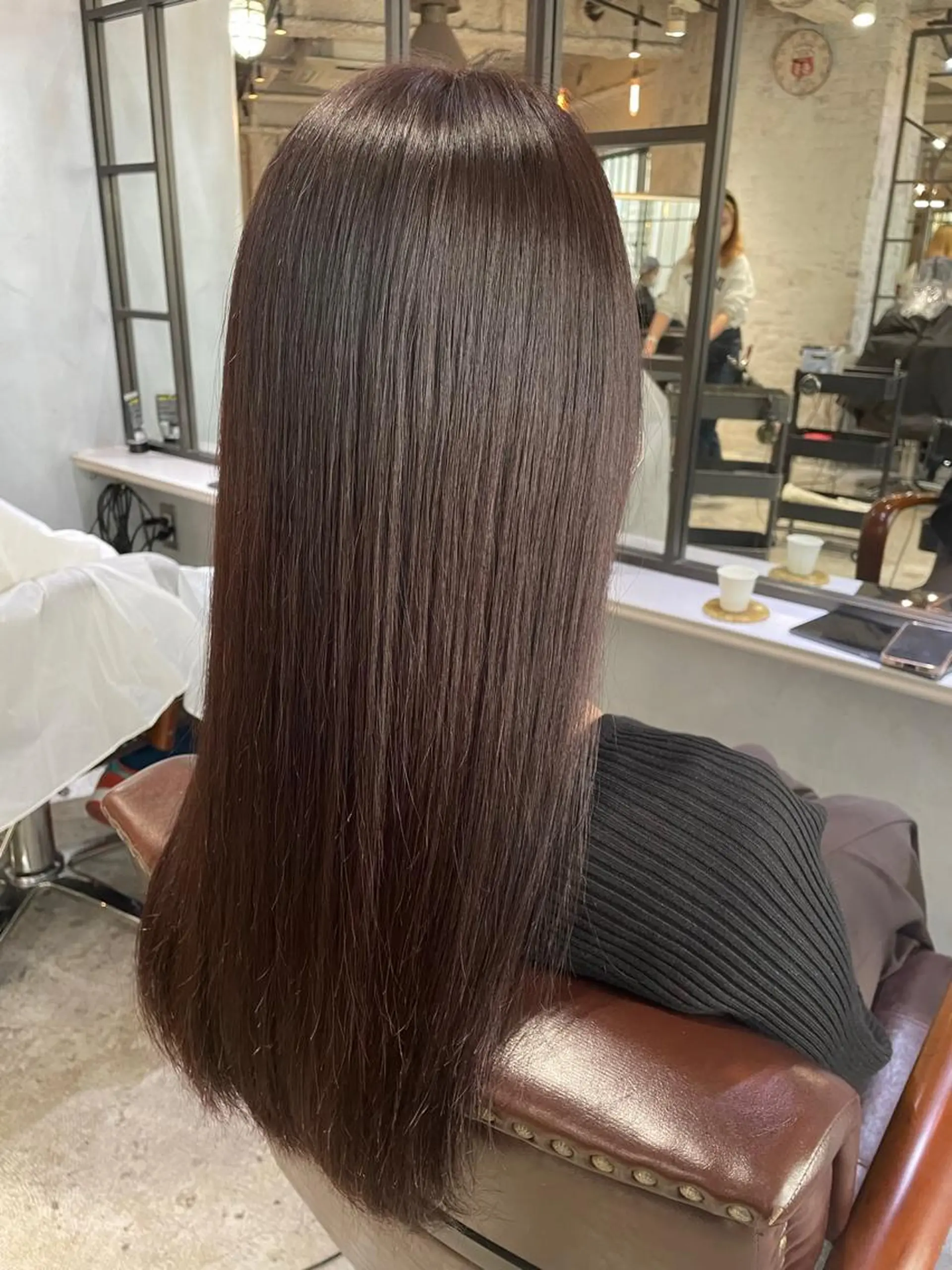 ロング カラー NIKA 蒲田所属・マンツーマン 髪質改善　工藤のヘアスタイル