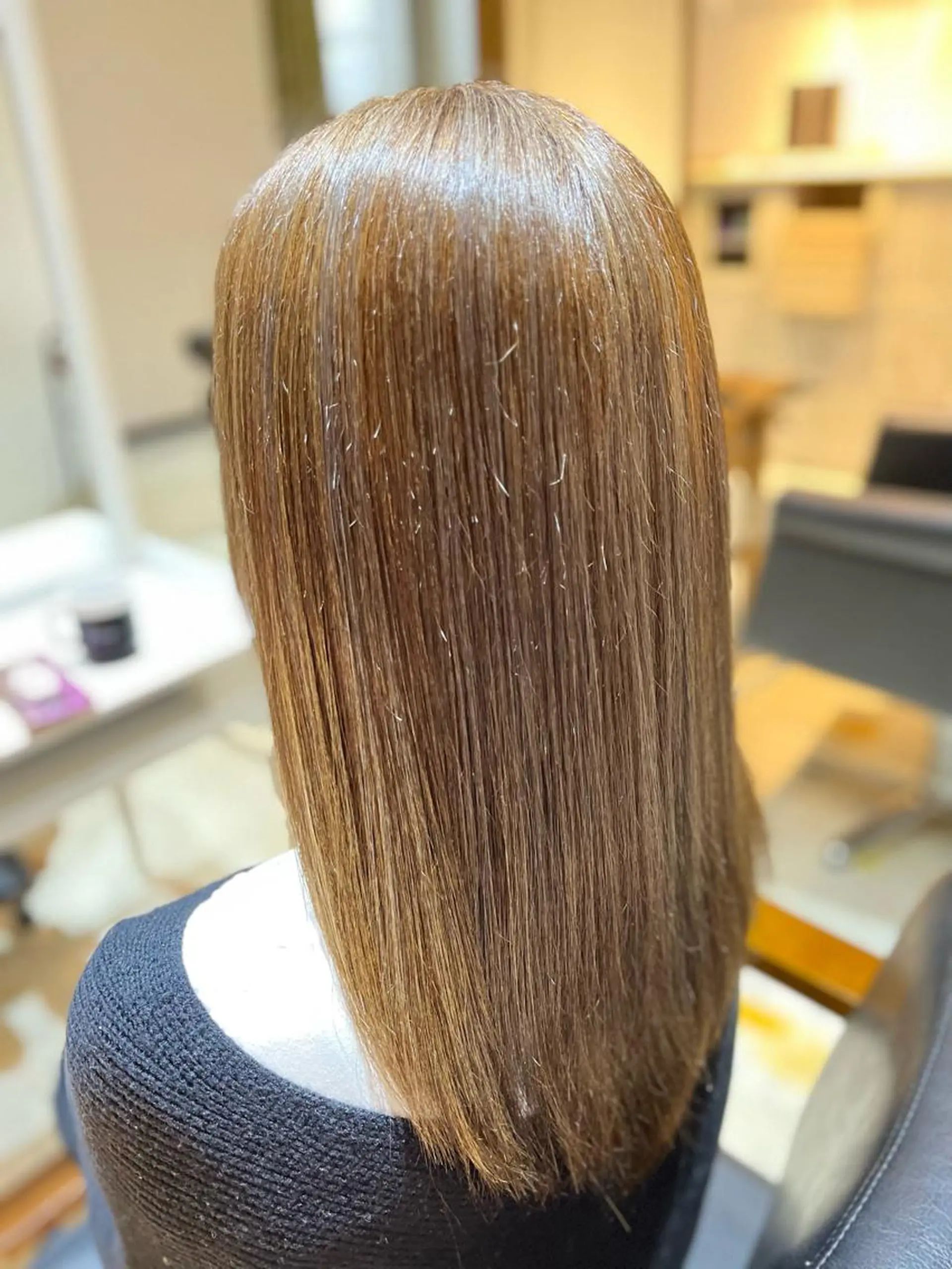 セミロング カット ヘアカラー パーマ 縮毛矯正 トリートメント aletta 大森町のヘアスタイル