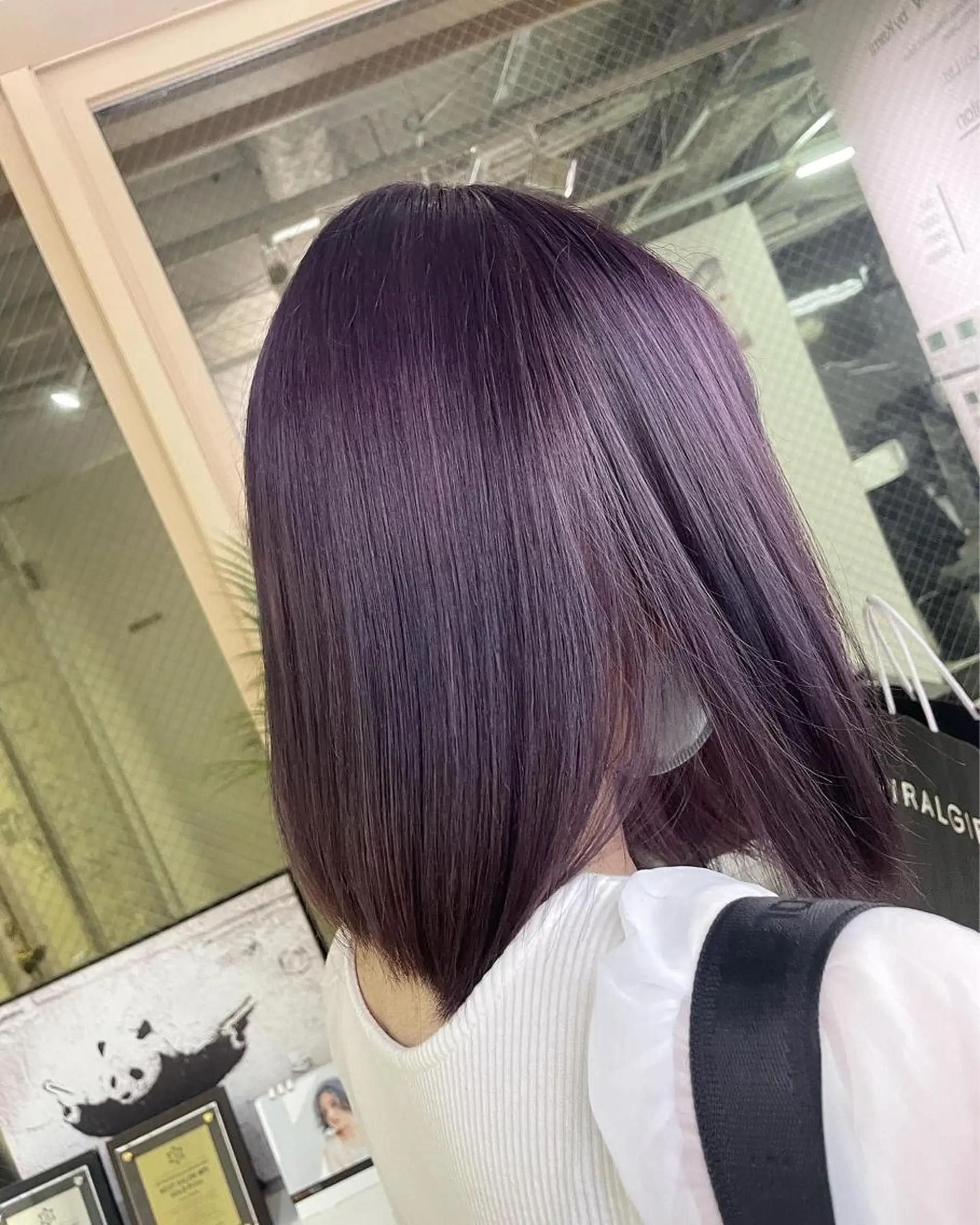 ミディアム カラー ラベンダーカラー トリートメント エクステ 🎀プルエクステ みまひかる🎀のヘアスタイル