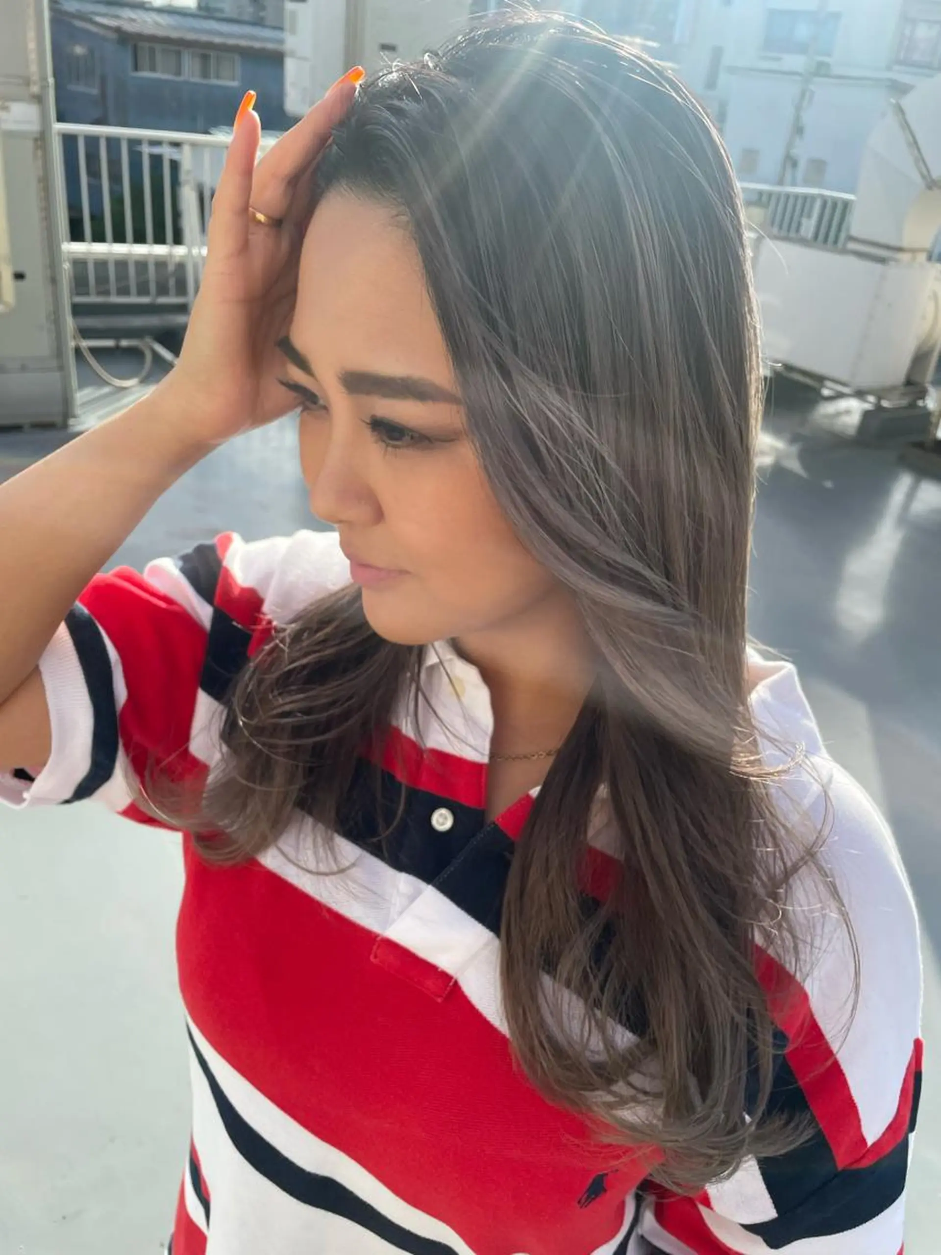 ロング カラー 透明感カラー✨艶髪 制作🌱山根あゆみのヘアスタイル