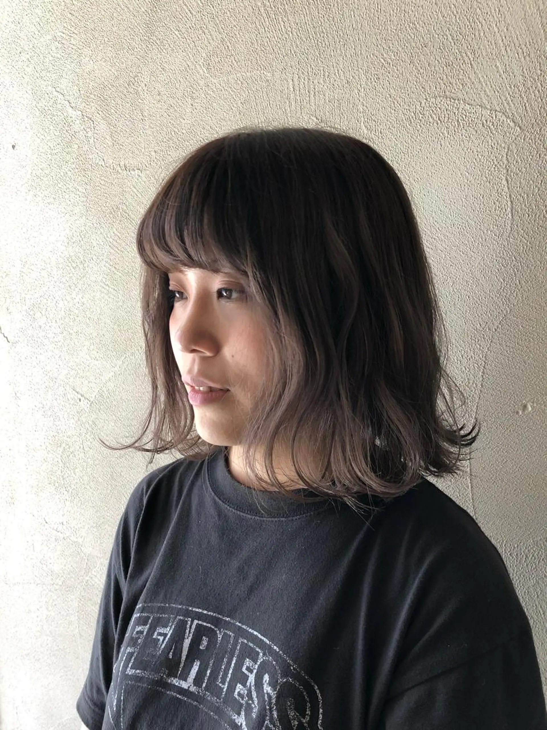 ミディアム カラー ブリーチ シルバー 🌷nanase🌷 gally hairのヘアスタイル