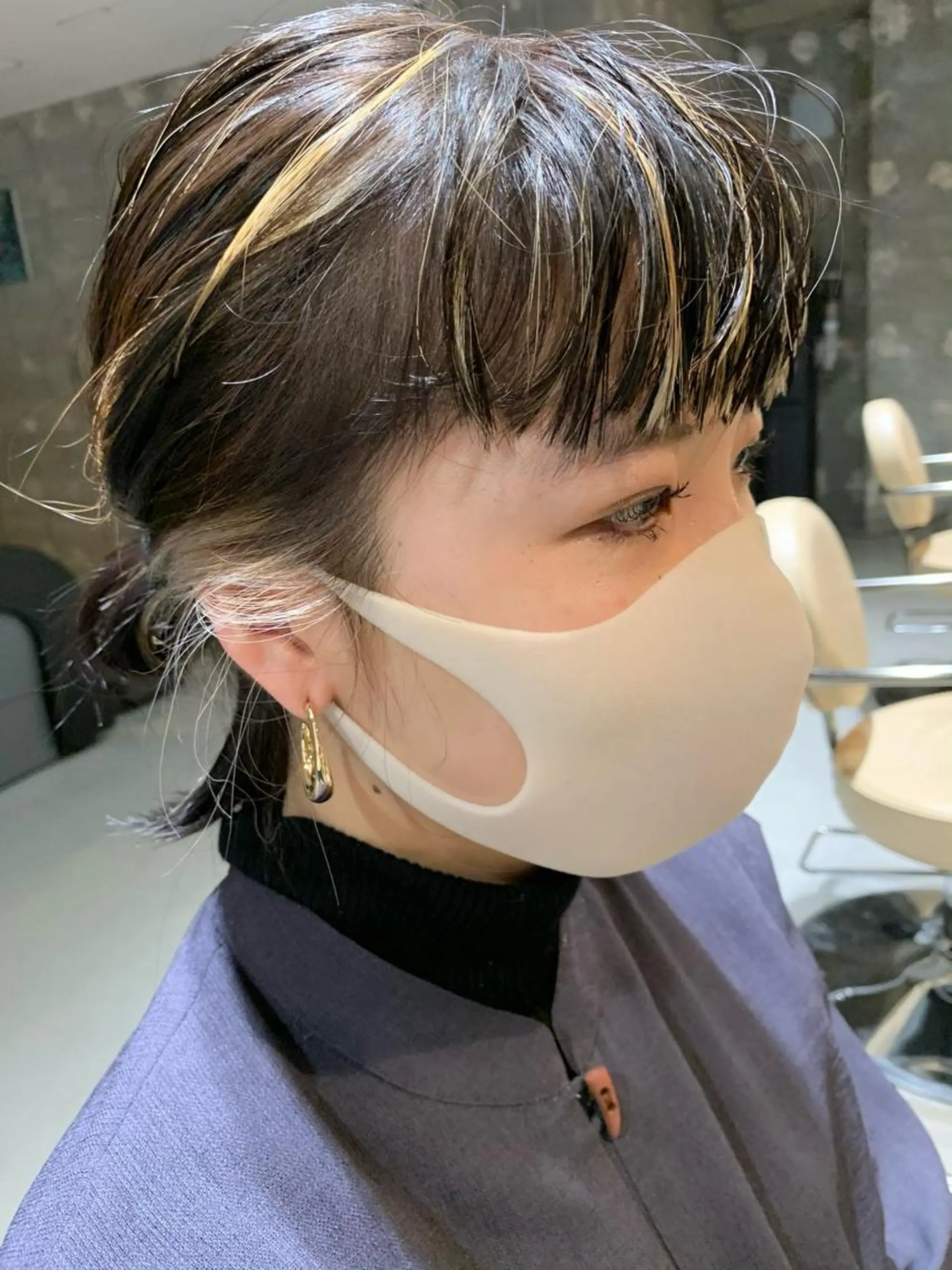 ミディアム カラー ハイライトカラー ハイライト tension 【テンション】のヘアスタイル