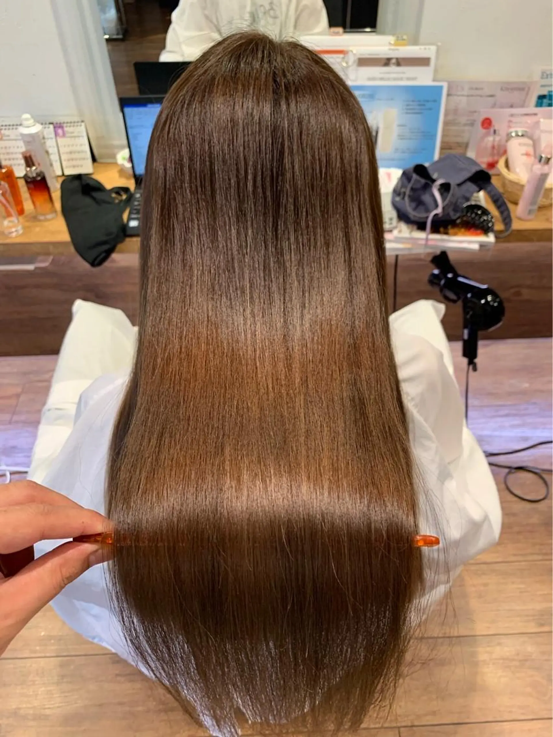 ロング カット 縮毛矯正 縮毛矯正特化 コグスリのヘアスタイル