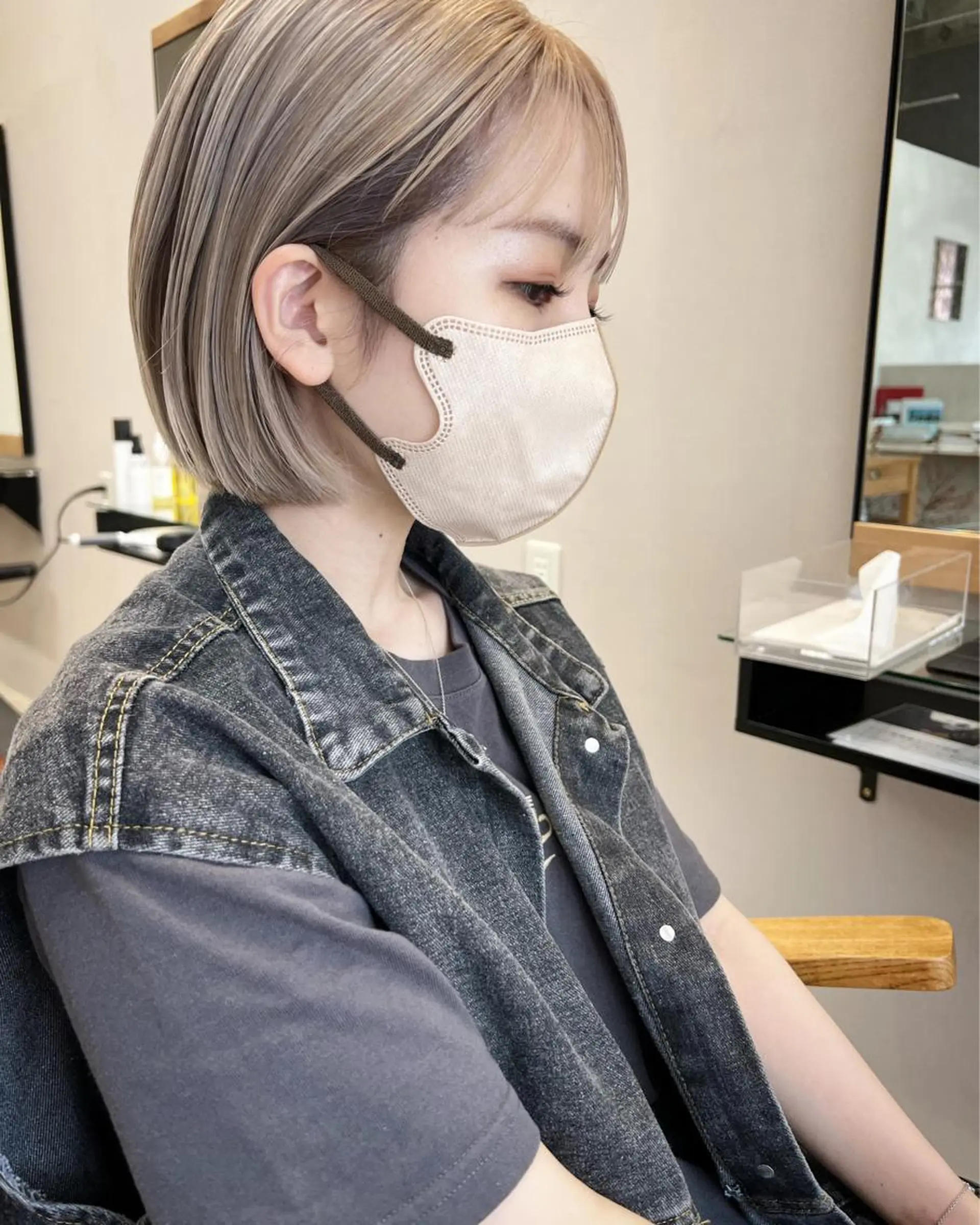 ショート カラー ブリーチ ケアブリーチ テトネ タカシのヘアスタイル