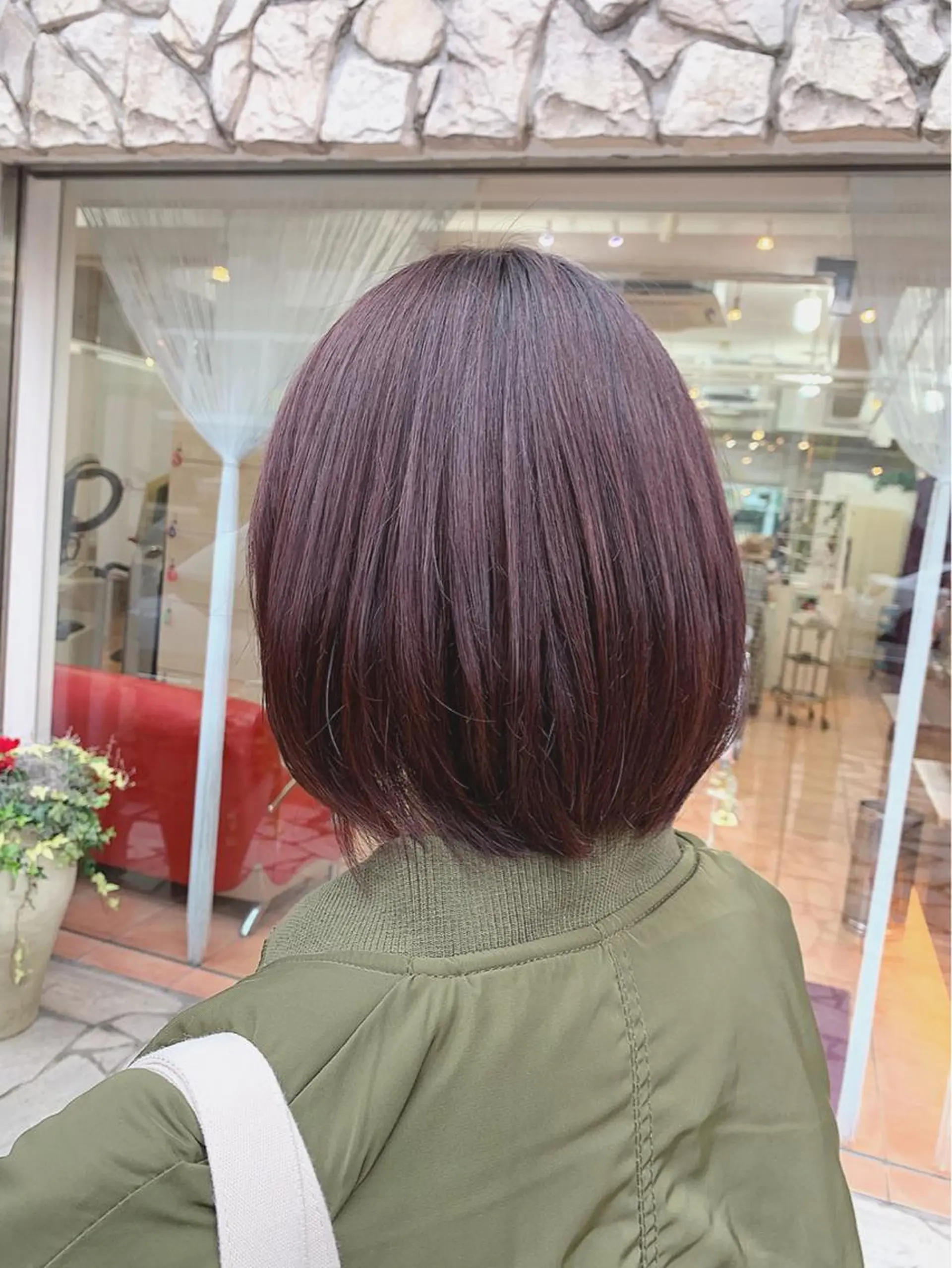 ショート カラー ピンクカラー バイオレットカラー バイオレットピンク ayaka 大宮のヘアスタイル