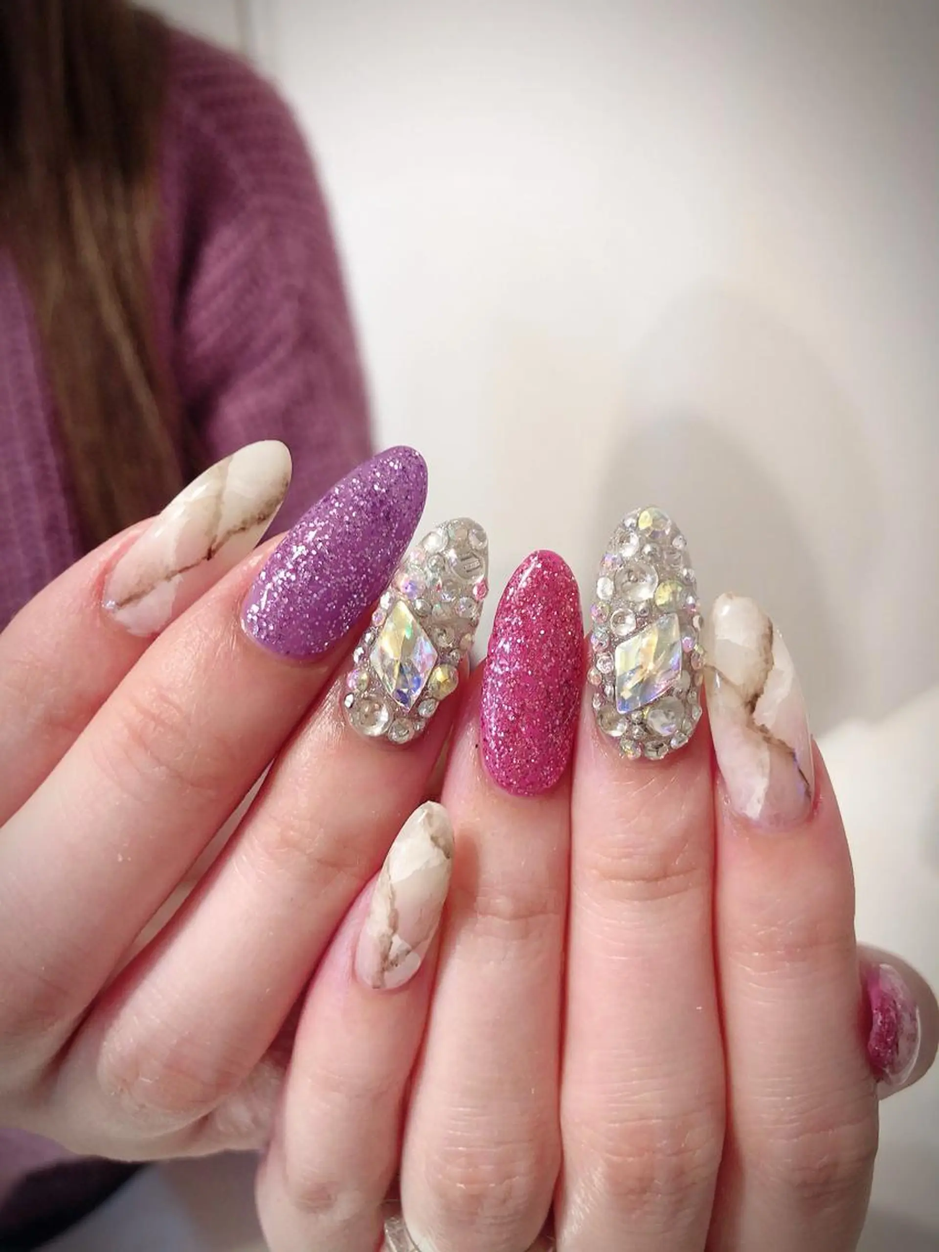 ネイル 大理石ネイル(マーブル) ハンドネイル * haruのネイルデザイン