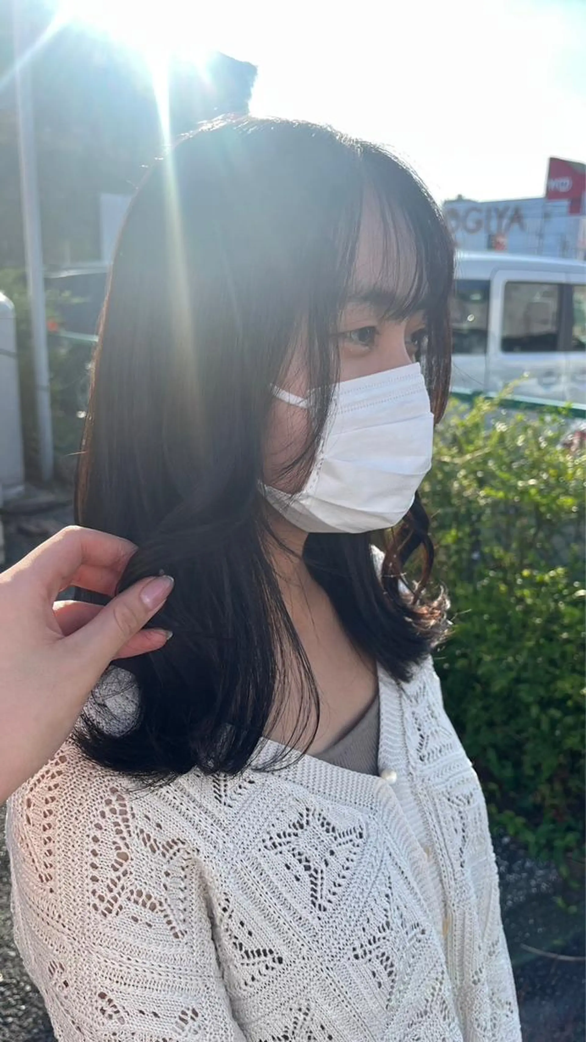 カラー バレイヤージュ ブリーチ ケアブリーチ 透明感カラー デザインカラー ミシェル /韓国ヘア🕊️のヘアスタイル