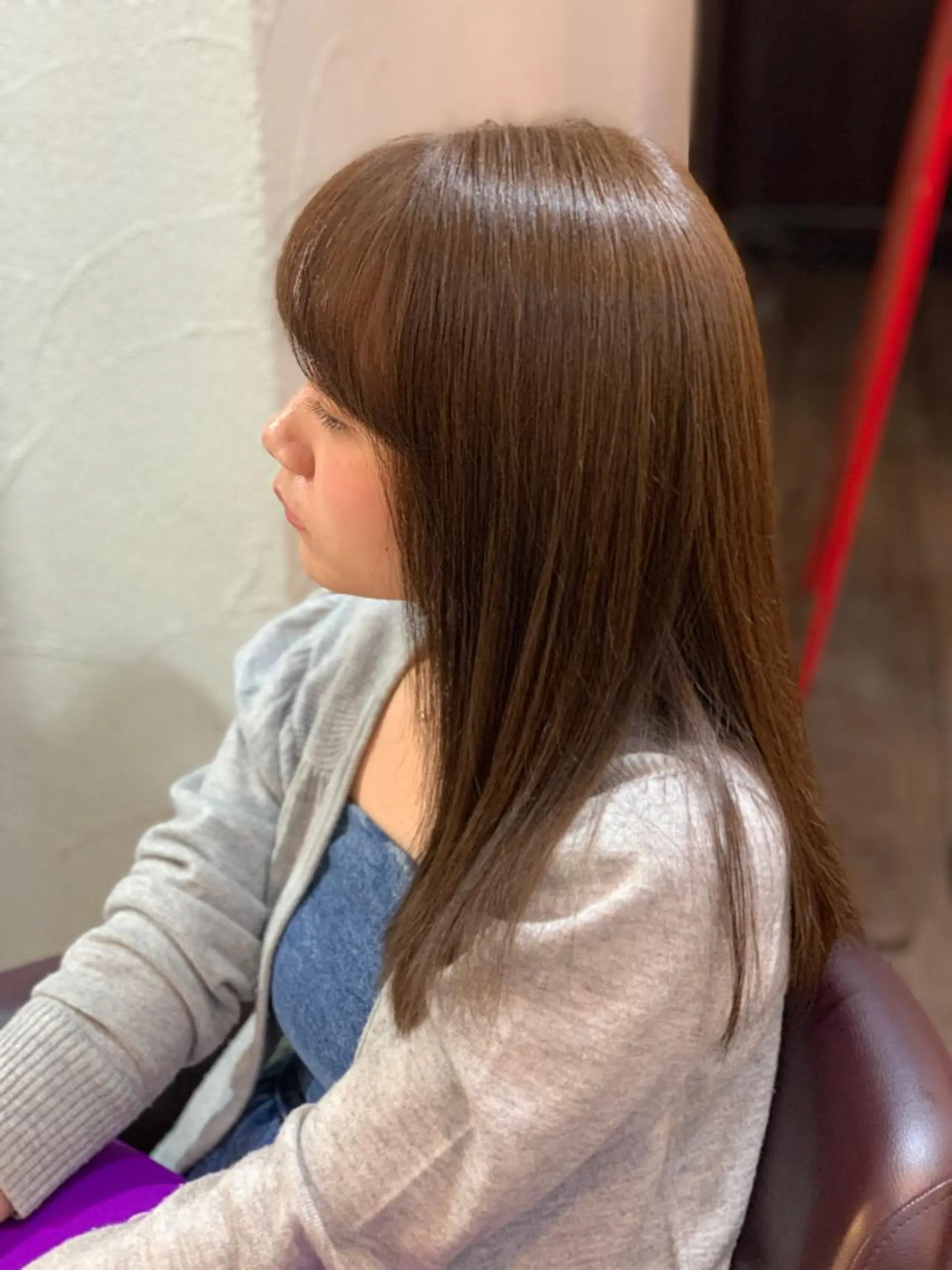 ロング カラー ブラウンカラー イルミナカラー カット ヘアカラー トリートメント ✂︎中山竜哉✂︎ 川崎スタイリストのヘアスタイル