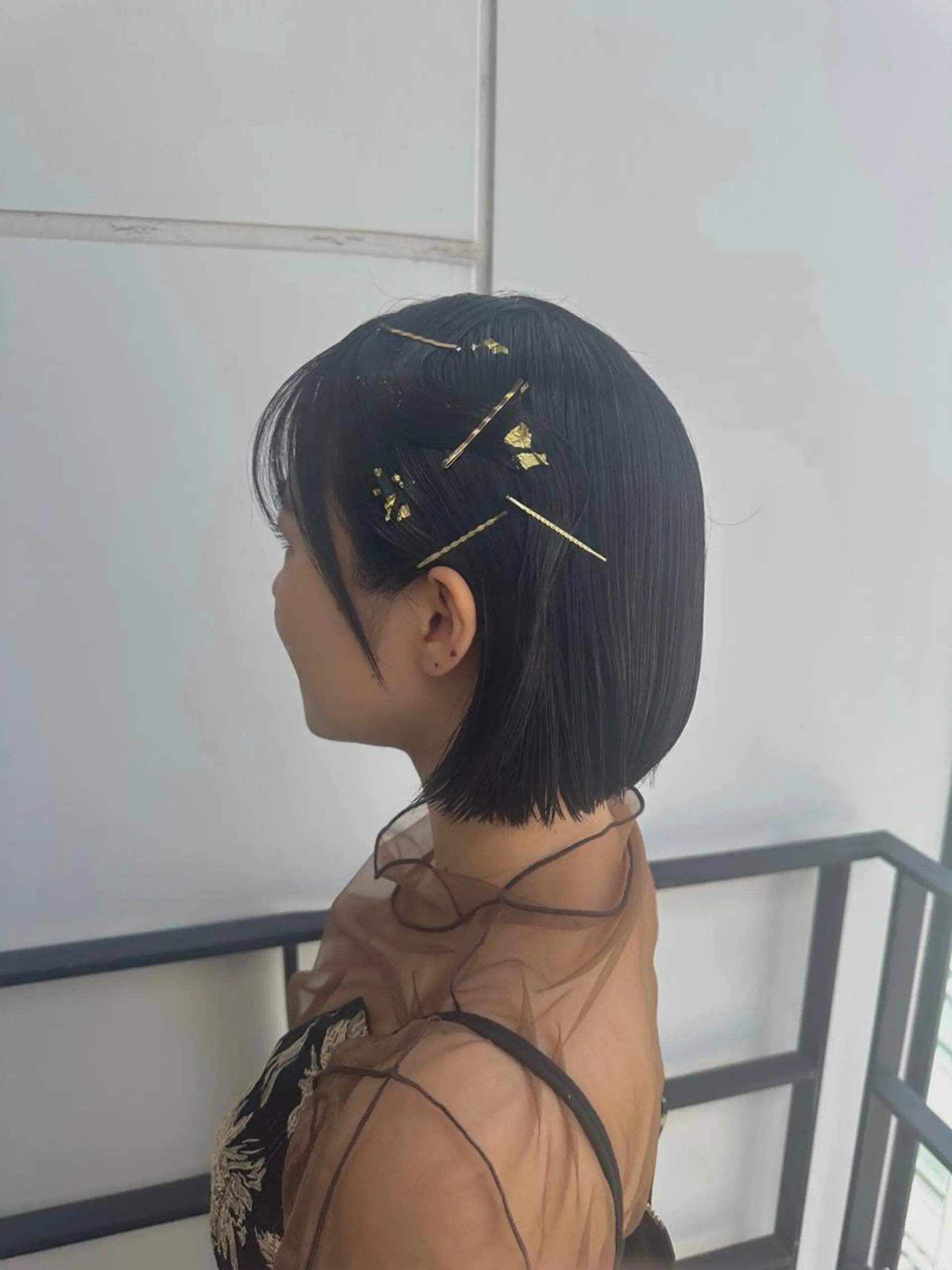 ショート カラー パーマ ヘアアレンジ メンズ キッズ ネイル マツエク・マツパ アイブロウ 顔周りcut/ 艶ワンカラー♥ちさきのヘアスタイル