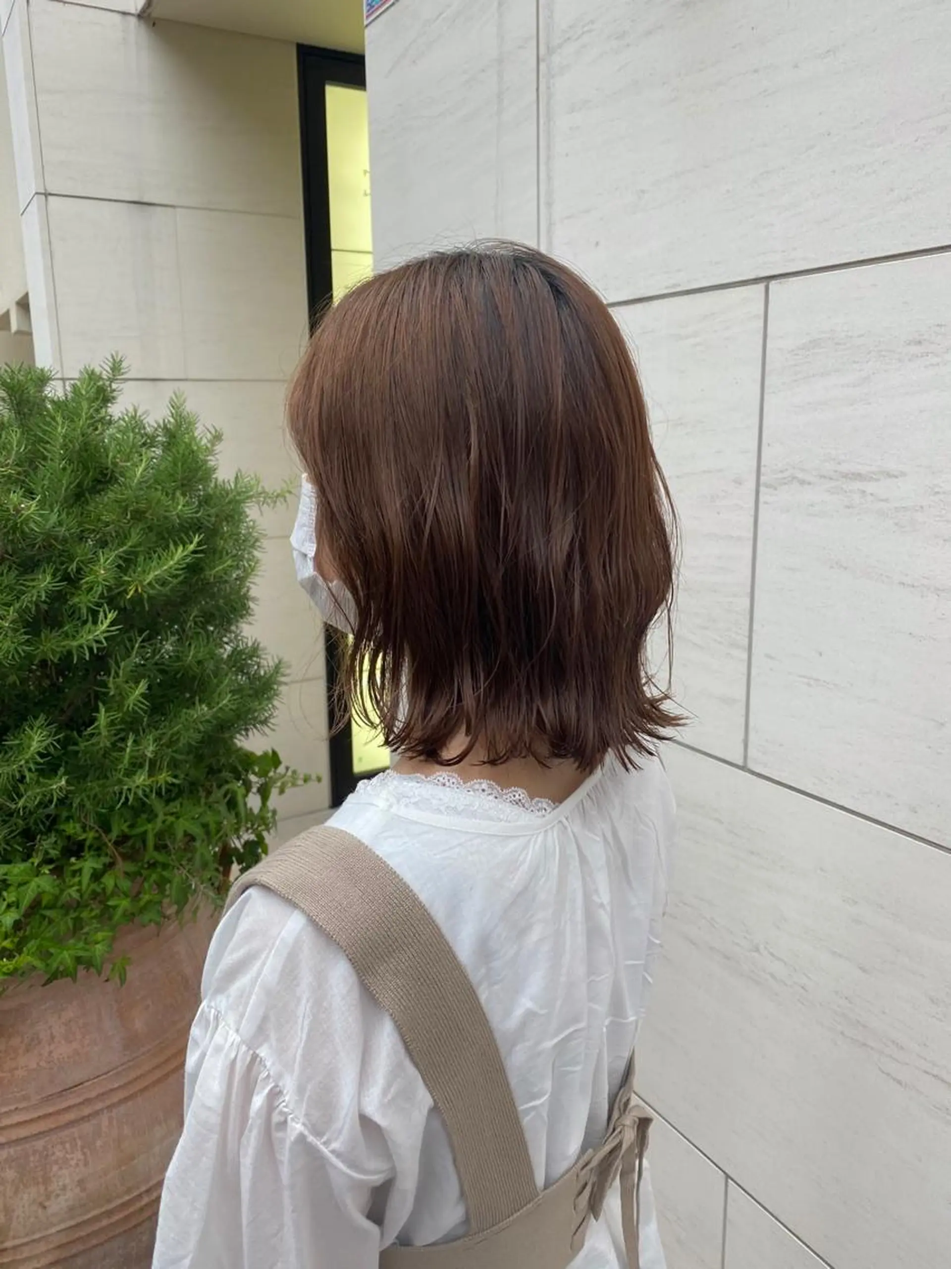ミディアム カット 丸山 史香のヘアスタイル