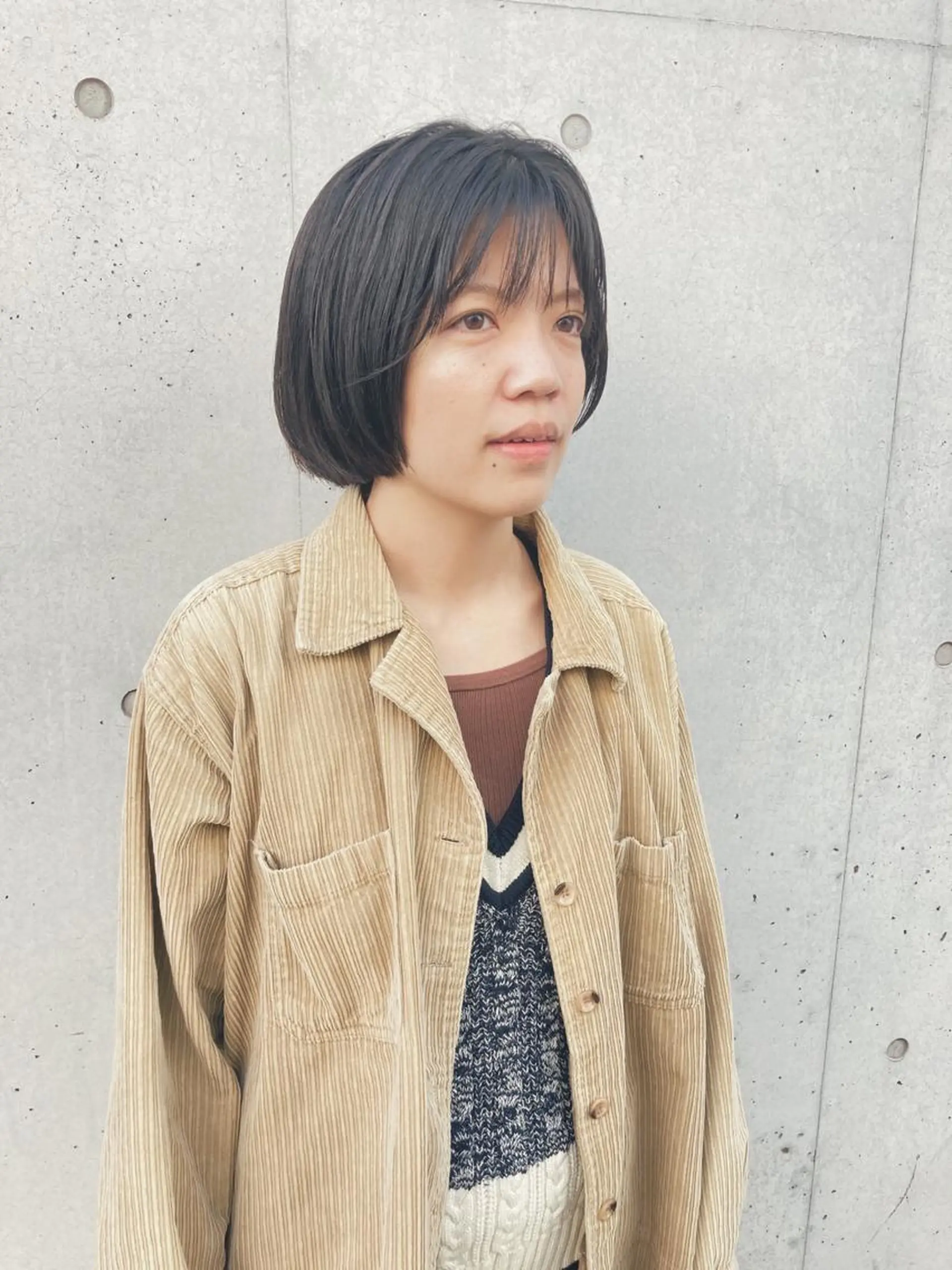 ショート ボブ 金田 夏野のヘアスタイル