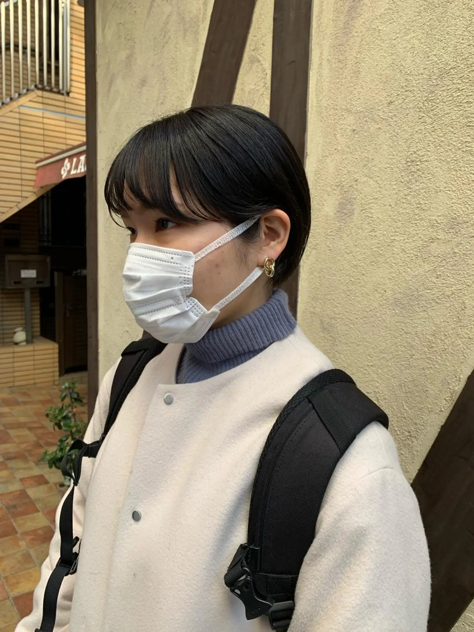 ショート カラー ボブパーマコテ巻き風 パーマNo1深江秀平のヘアスタイル