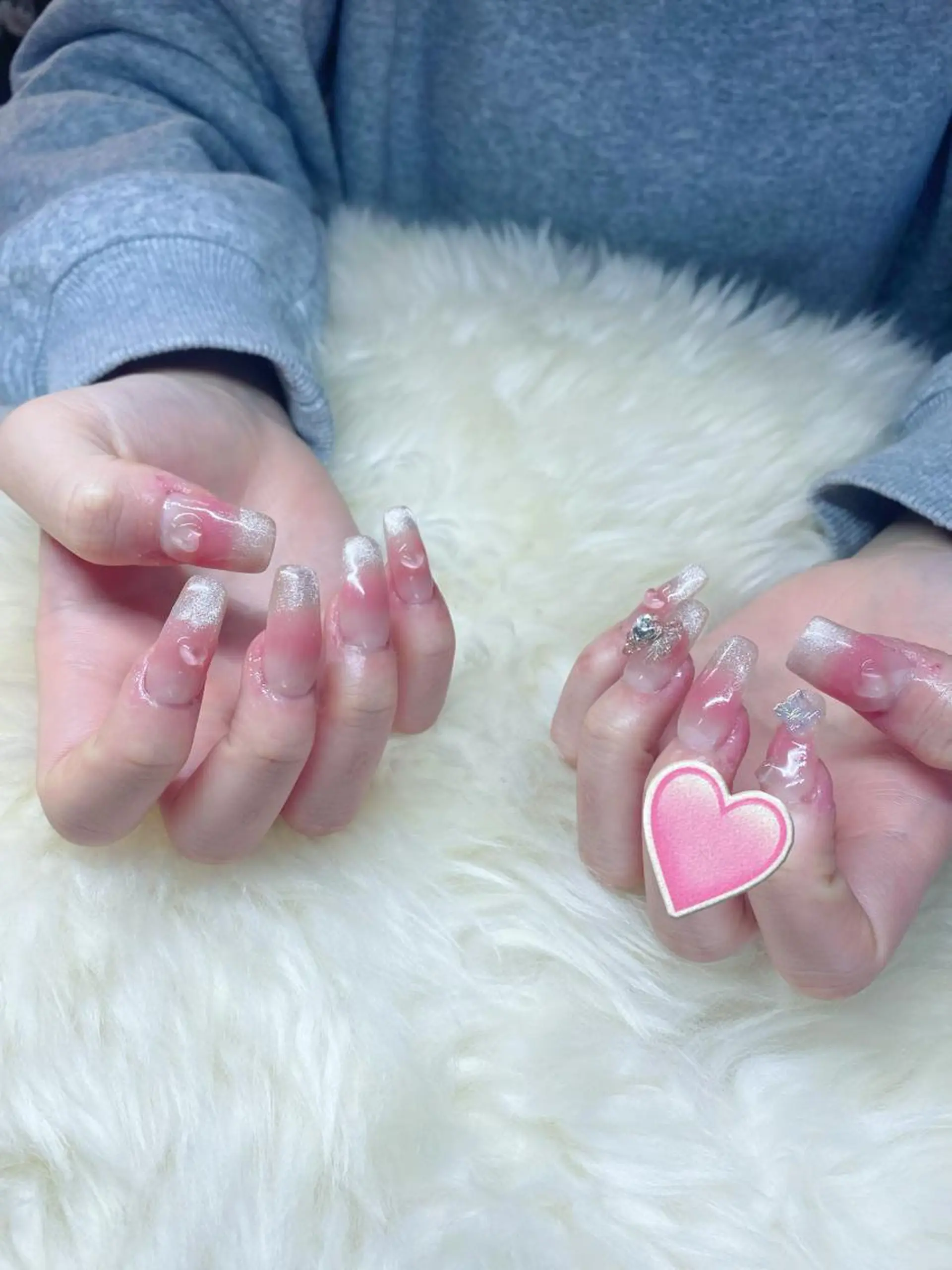 ロング ハンドネイル ハンドケア 💜MIYA nail川崎店のネイルデザイン