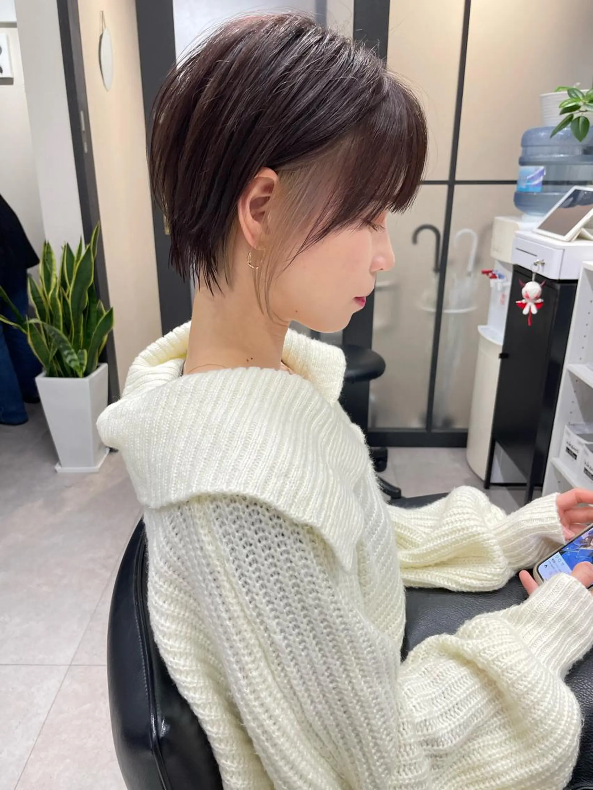 ショート カラー カット ヘアカラー トリートメント 髪質改善will hairdesignのヘアスタイル