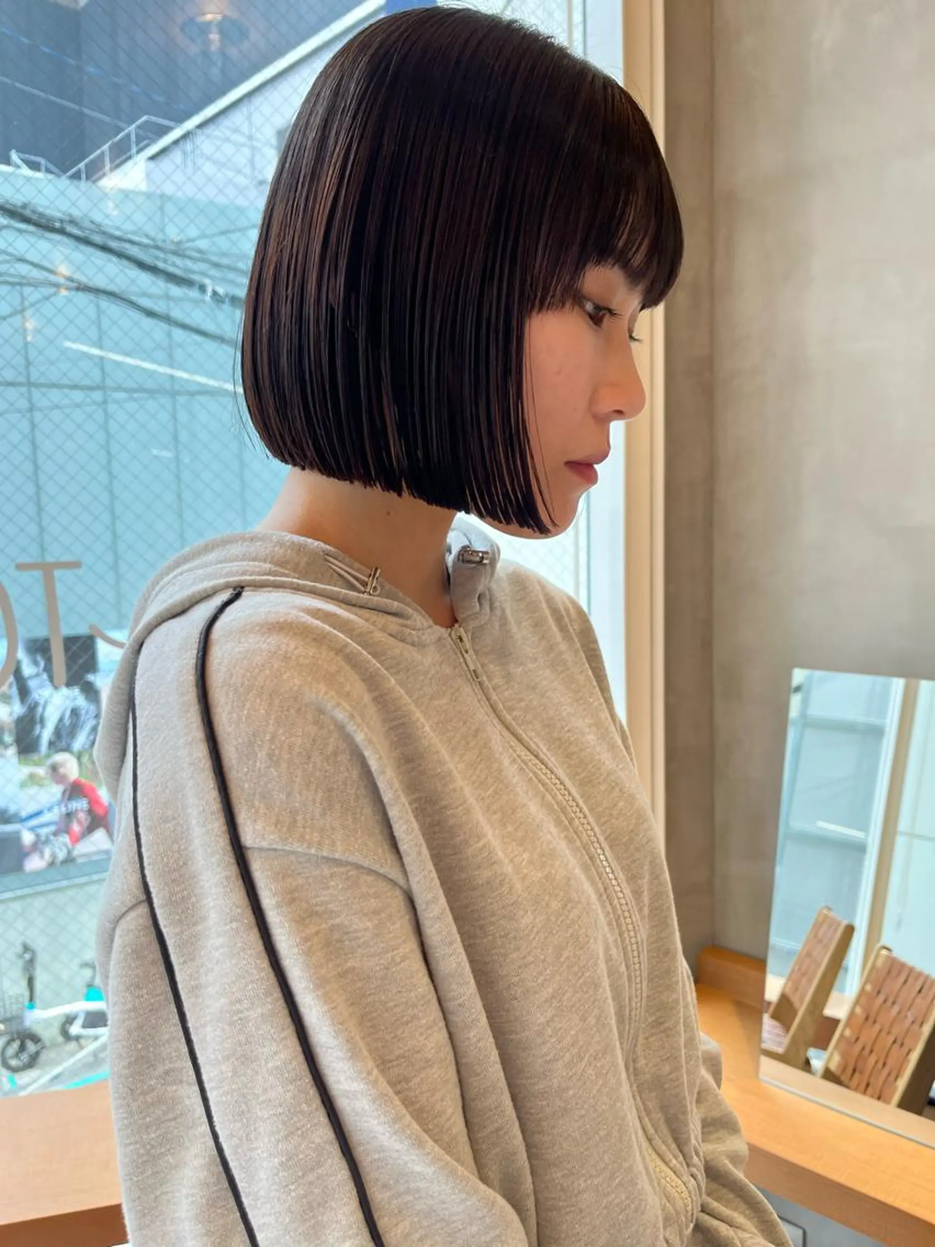 ミディアム 韓国ボブ&顔まわり レイヤー♡TOMOEのヘアスタイル