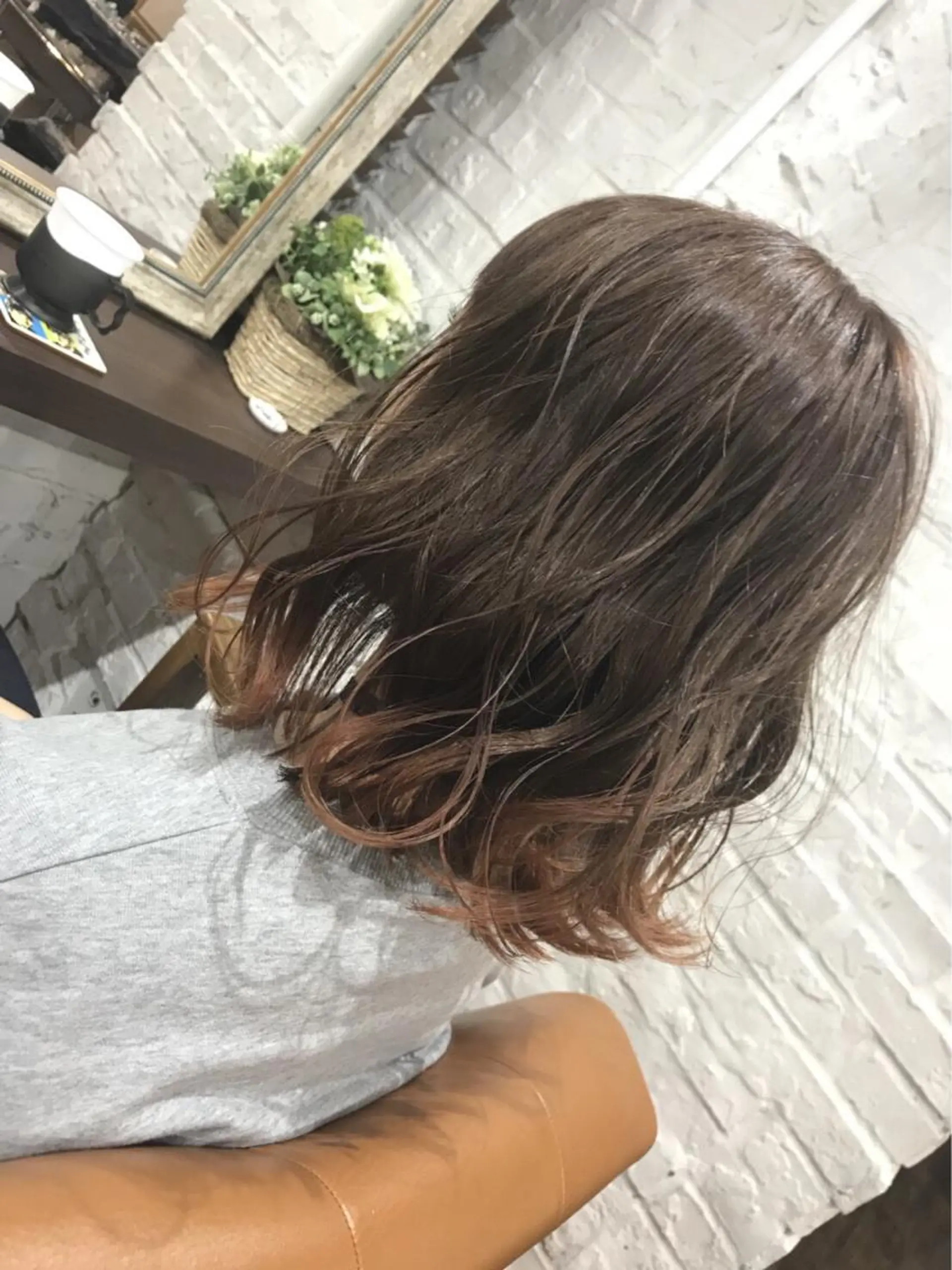 ショート カラー パーマ ヘアアレンジ ベージュカラー モカベージュ オレンジ ニュアンスパーマ 新宿.全国4位美髪師 taka髪質改善のヘアスタイル