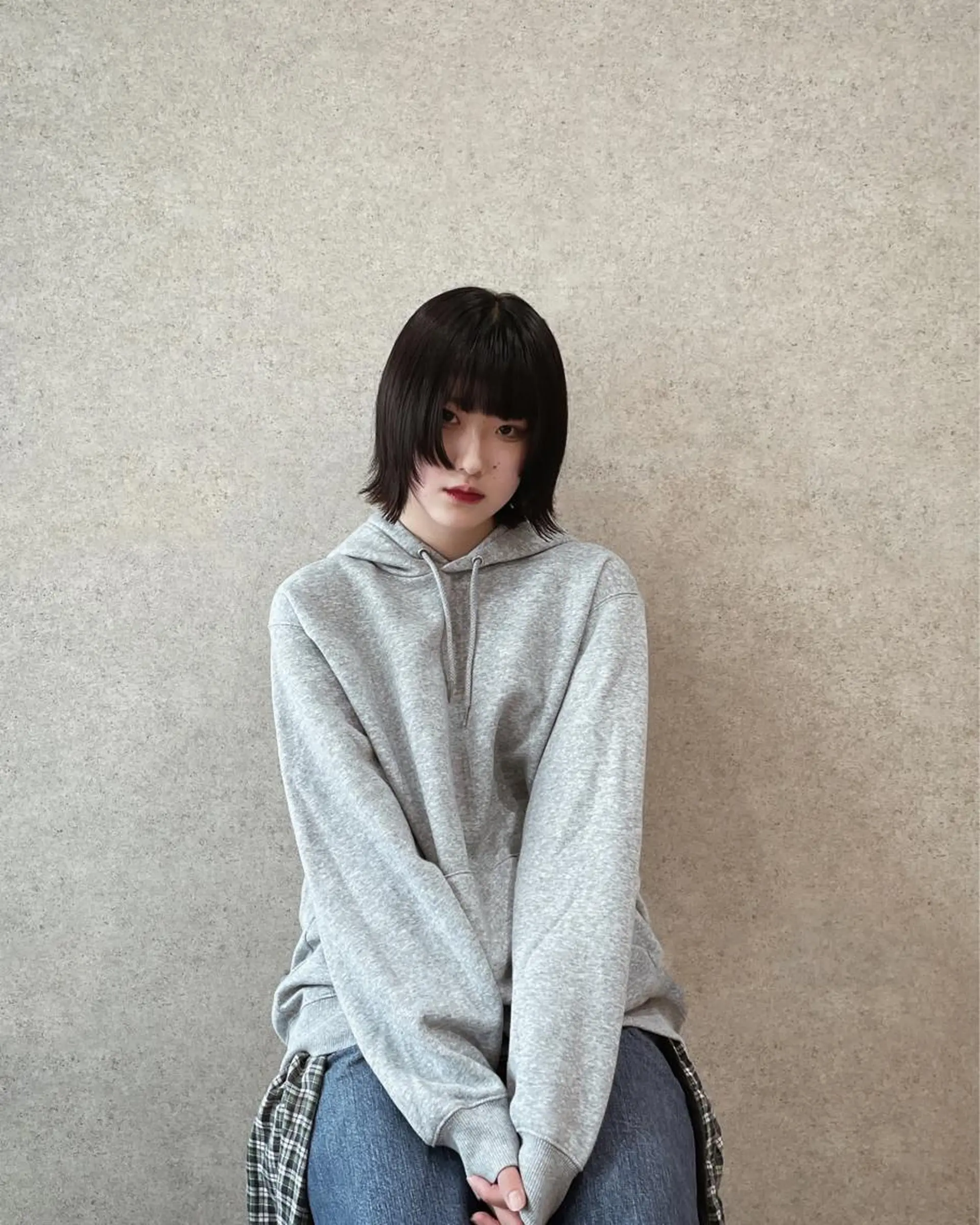 ミディアム 美髪矯正/パーマ まむのヘアスタイル