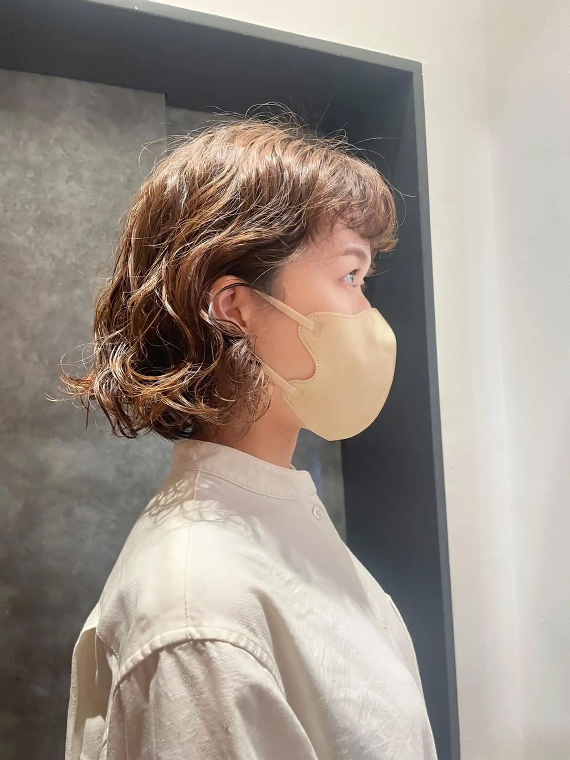 パーマ ボブ tete nico所属・似合わせ/ヘアカラー nanami🌸のヘアスタイル