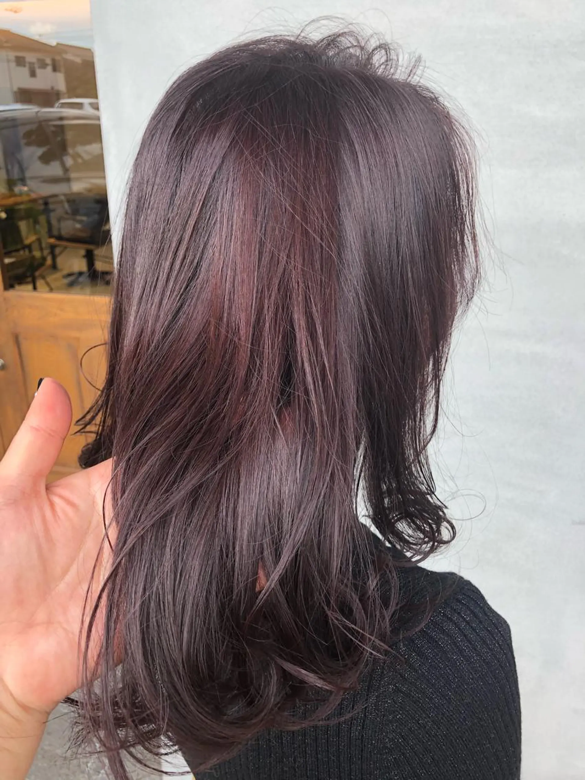 セミロング カラー アッシュ ラベンダーカラー ラベンダーアッシュ トリートメント ture by gladのヘアスタイル