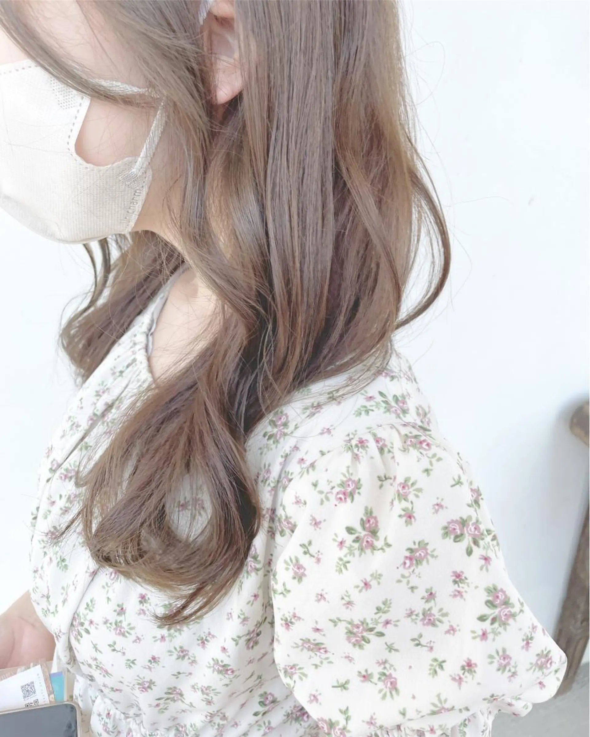 セミロング カラー アッシュ アッシュグレー アッシュグレージュ 透明感カラー グレージュ 剣持友希/ifh iizuka/高崎のヘアスタイル