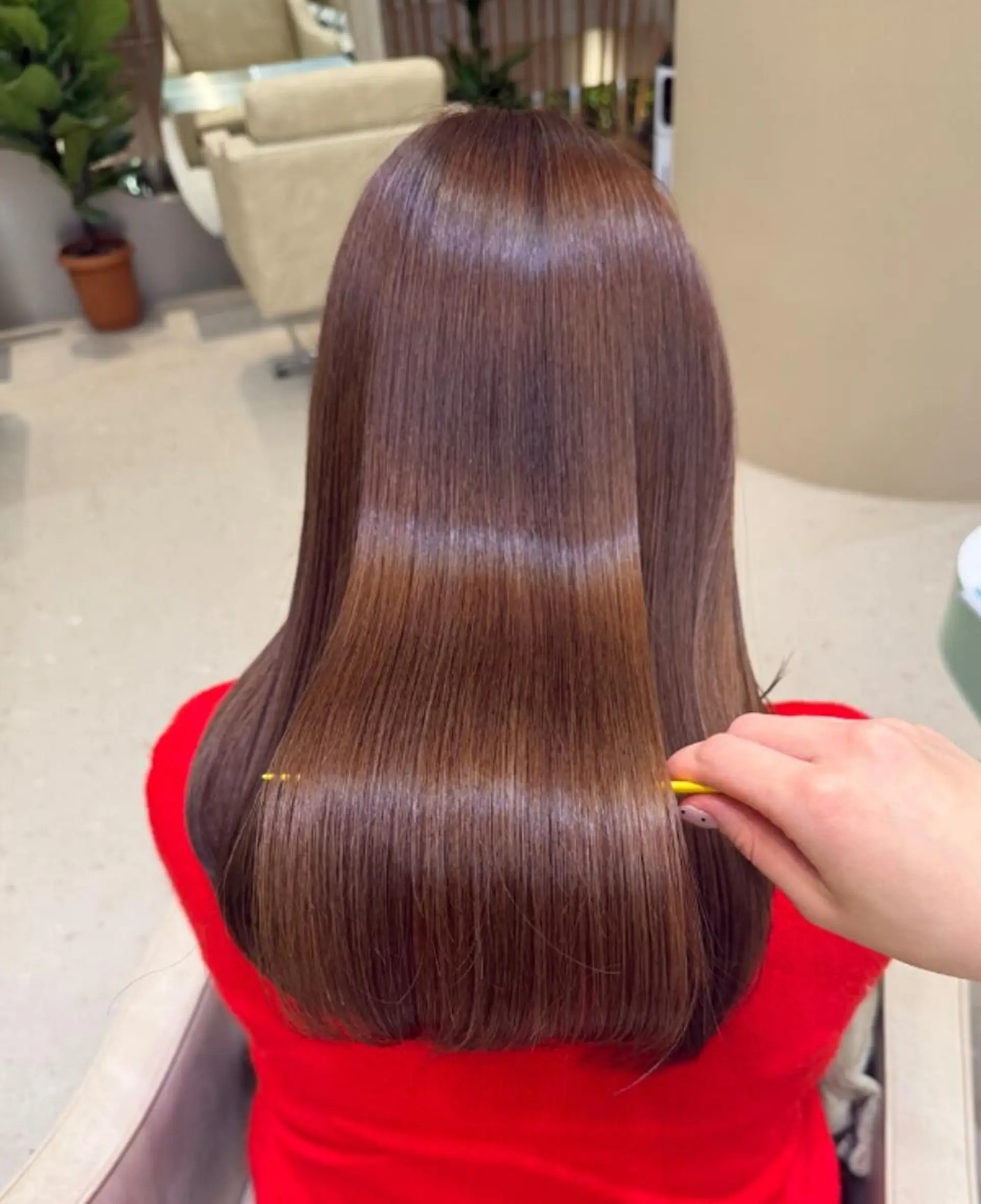 ロング カラー カット ヘアカラー 縮毛矯正リピート90 %超/髪質改善/井口のヘアスタイル