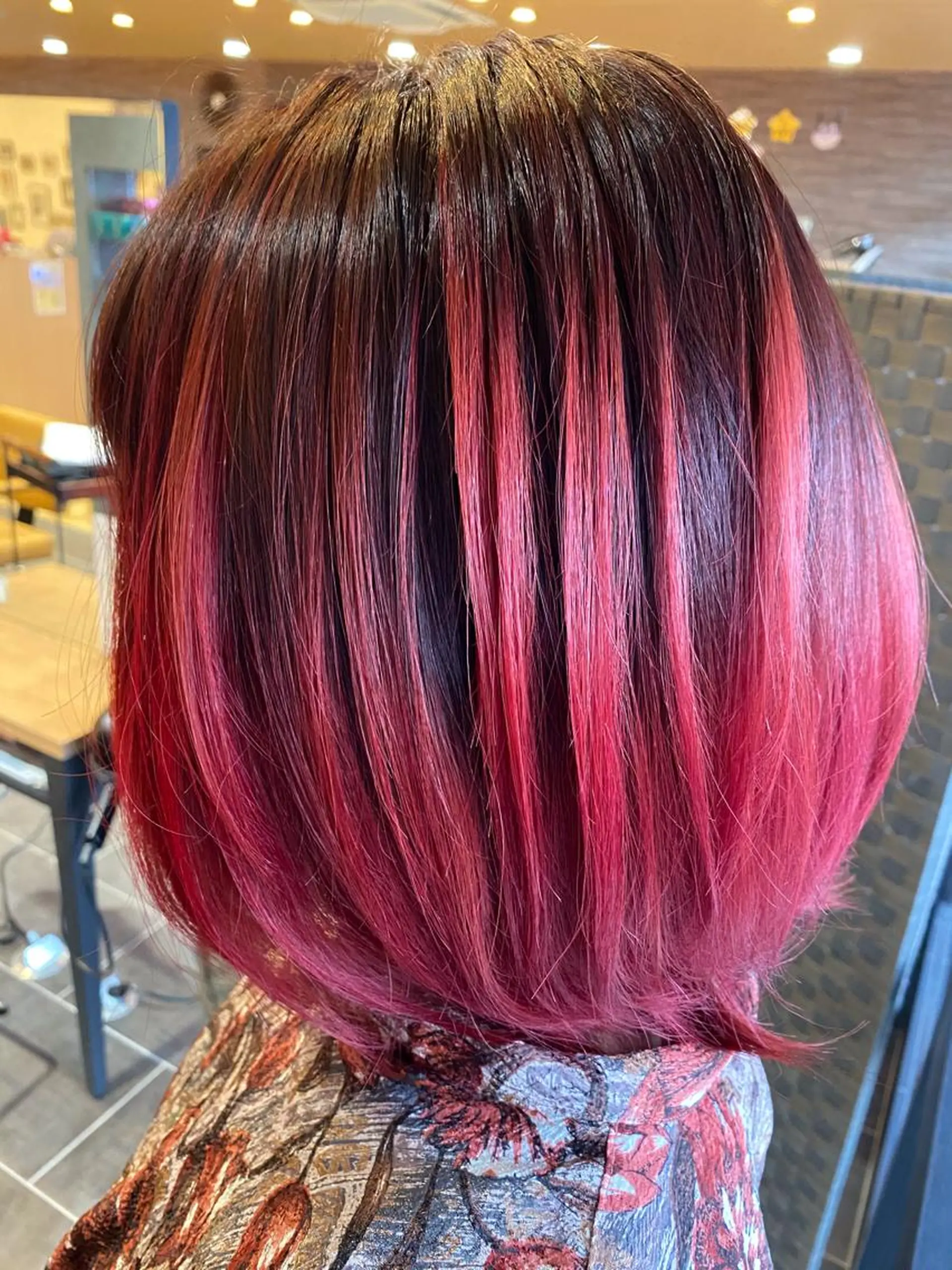 ミディアム カラー Gain池下 レディースのヘアスタイル