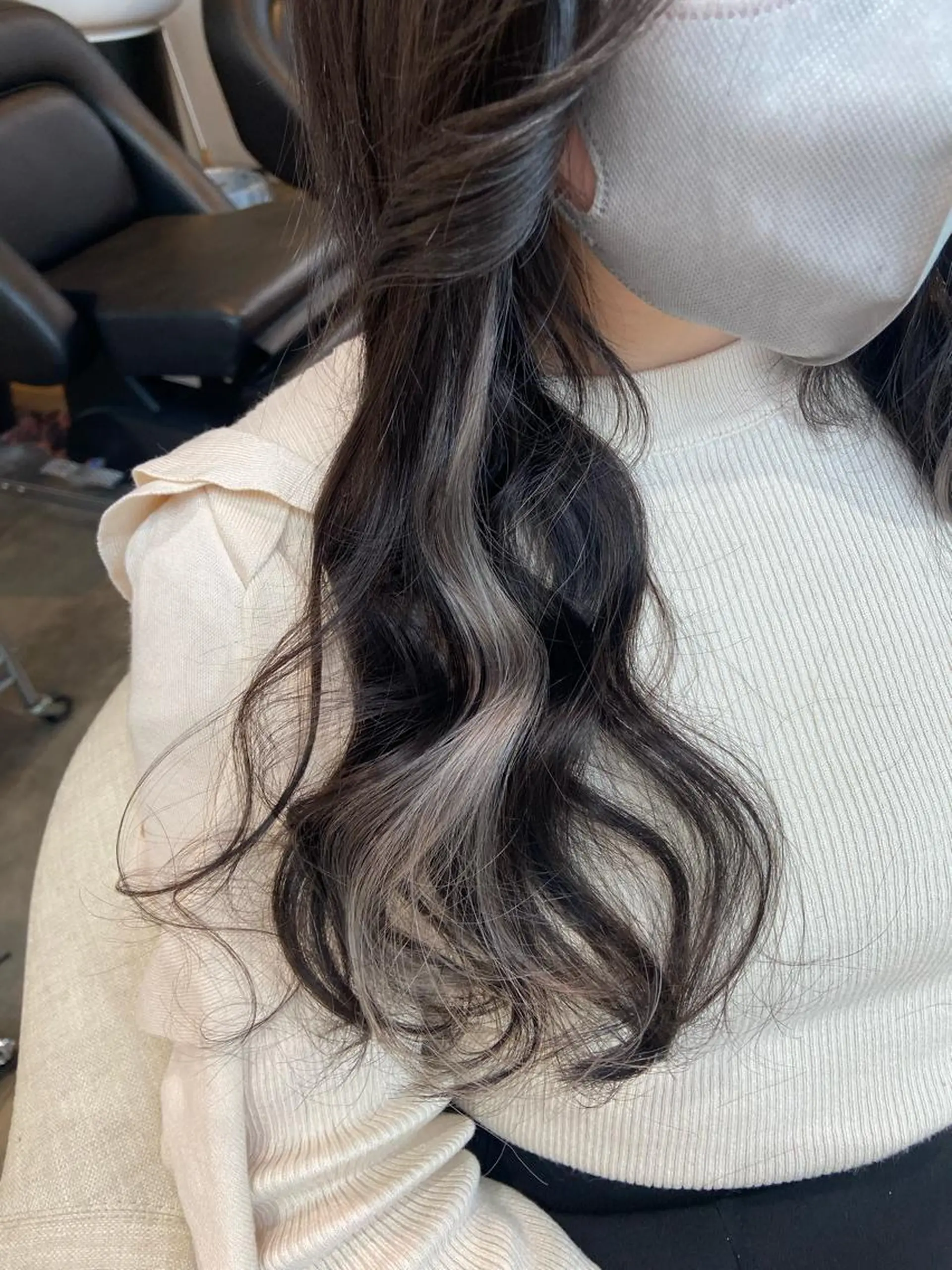 ロング カラー プルエクステ イヤリングカラー エクステ エクステ 🧸プルエクステ❤︎ ネイルKAO🧸のヘアスタイル