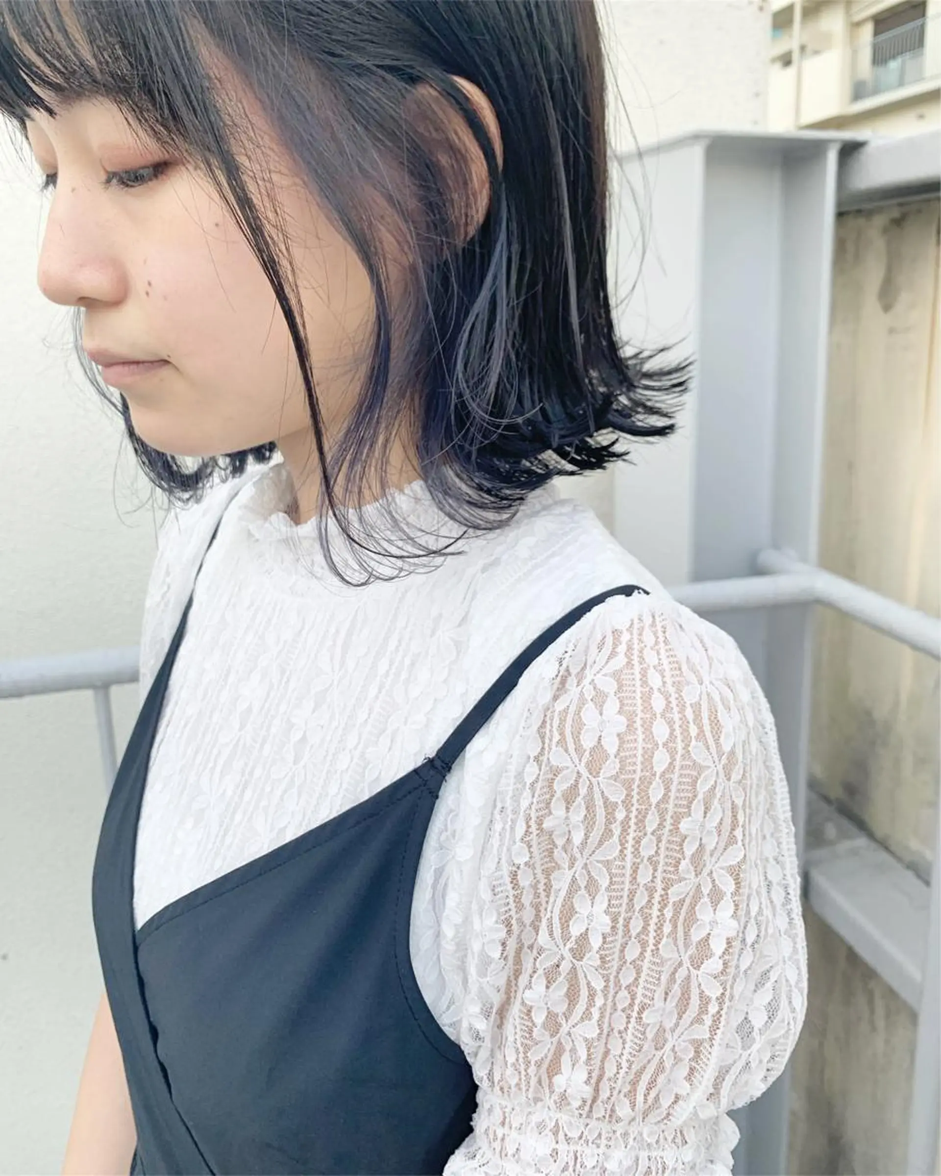 ミディアム カラー ﾊｲﾄｰﾝ/ｼｮｰﾄ 村上淳乃🐥のヘアスタイル