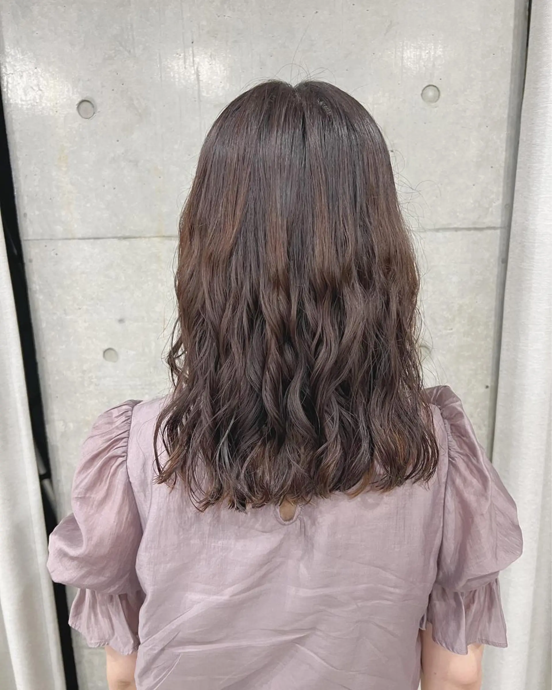 ミディアム パーマ ボブパーマコテ巻き風 パーマNo1深江秀平のヘアスタイル