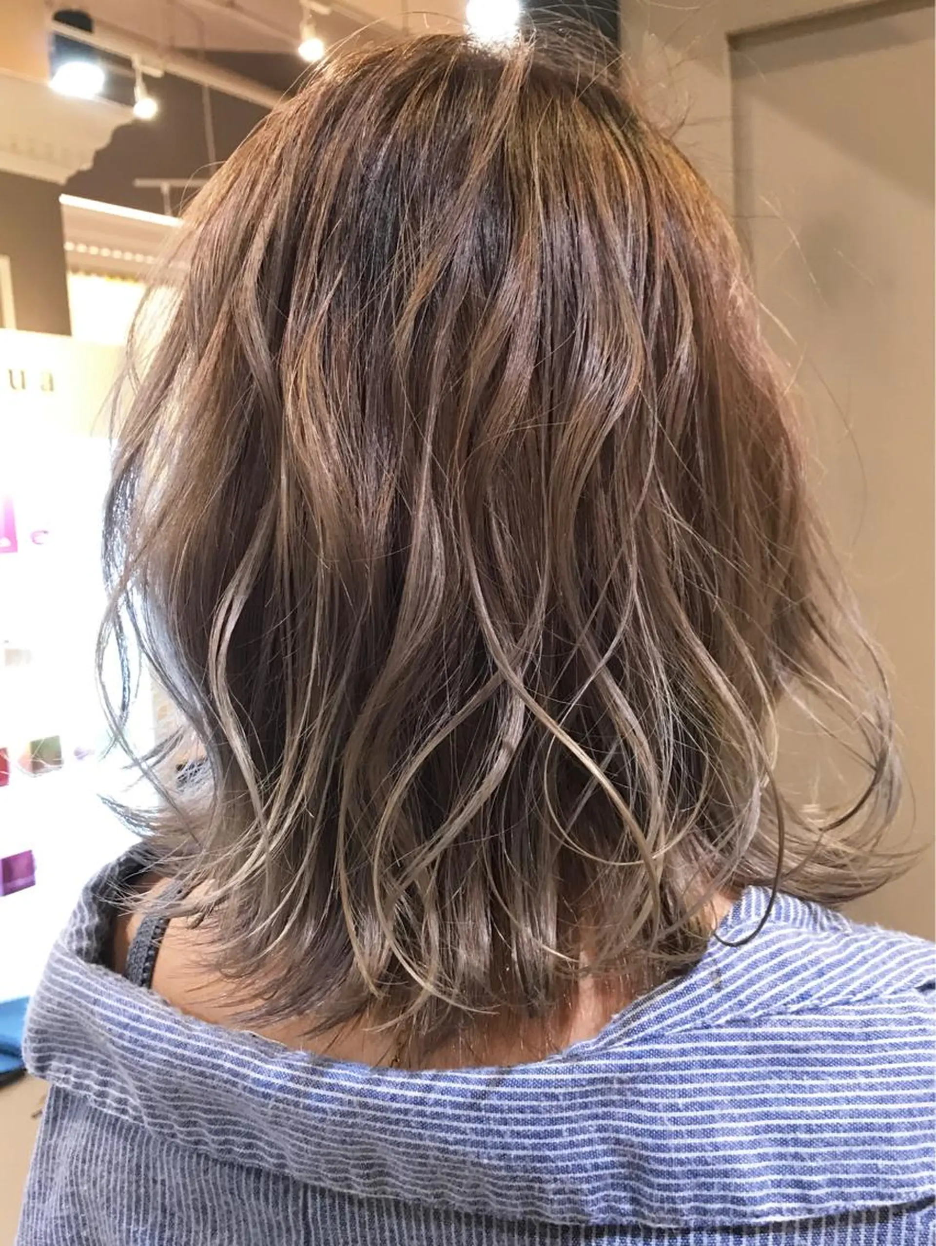 ミディアム カラー パーマ ヘアアレンジ メンズ キッズ ネイル マツエク・マツパ メンズハイライト アッシュ アッシュグレー アッシュグレージュ グレージュ uno pulir所属・トップスタイリスト 永尾拓也のその他イメージ