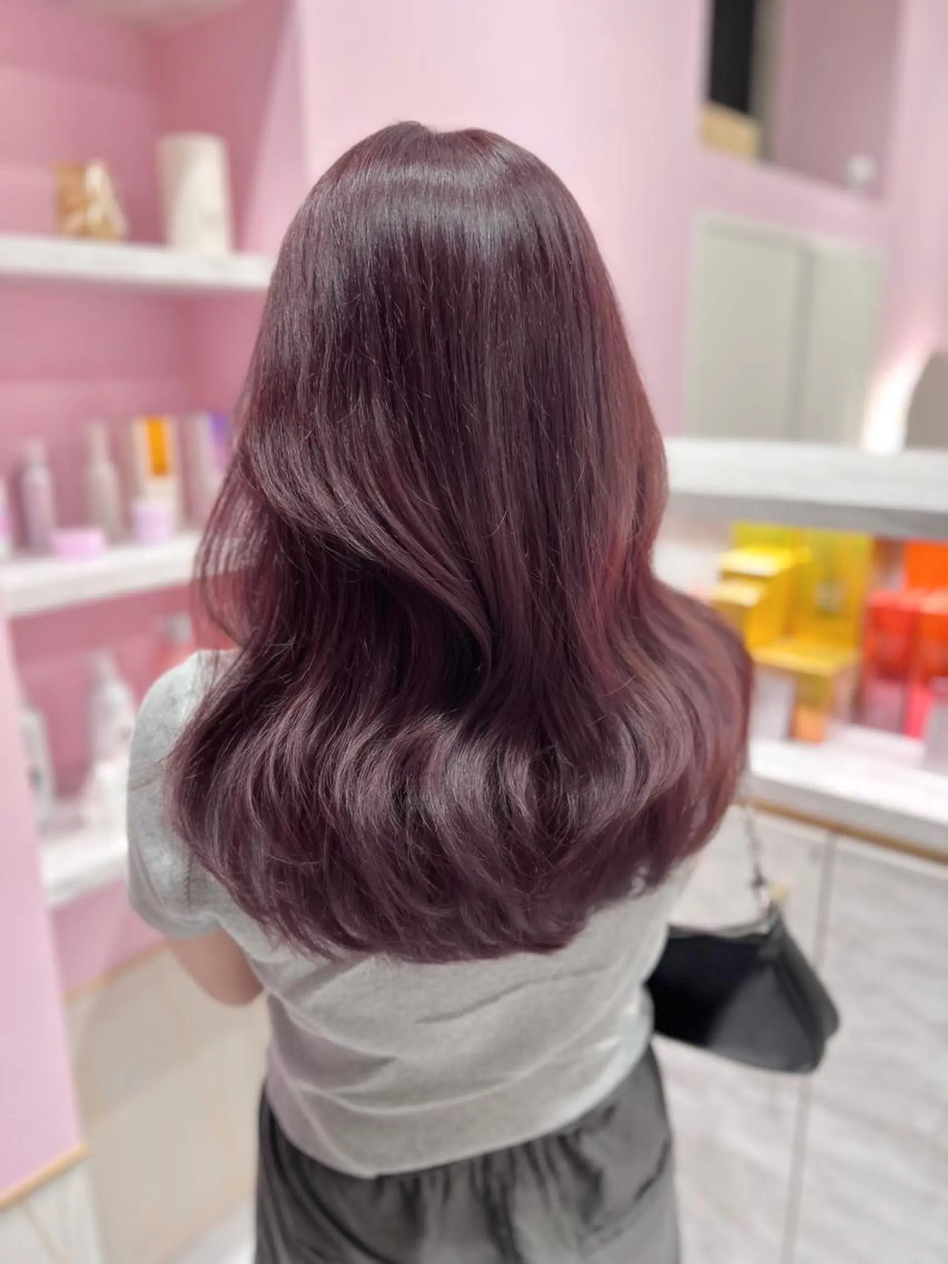 ロング レイヤーカット ヘアカラー トリートメント 韓国/縮毛矯正/ カンタのヘアスタイル