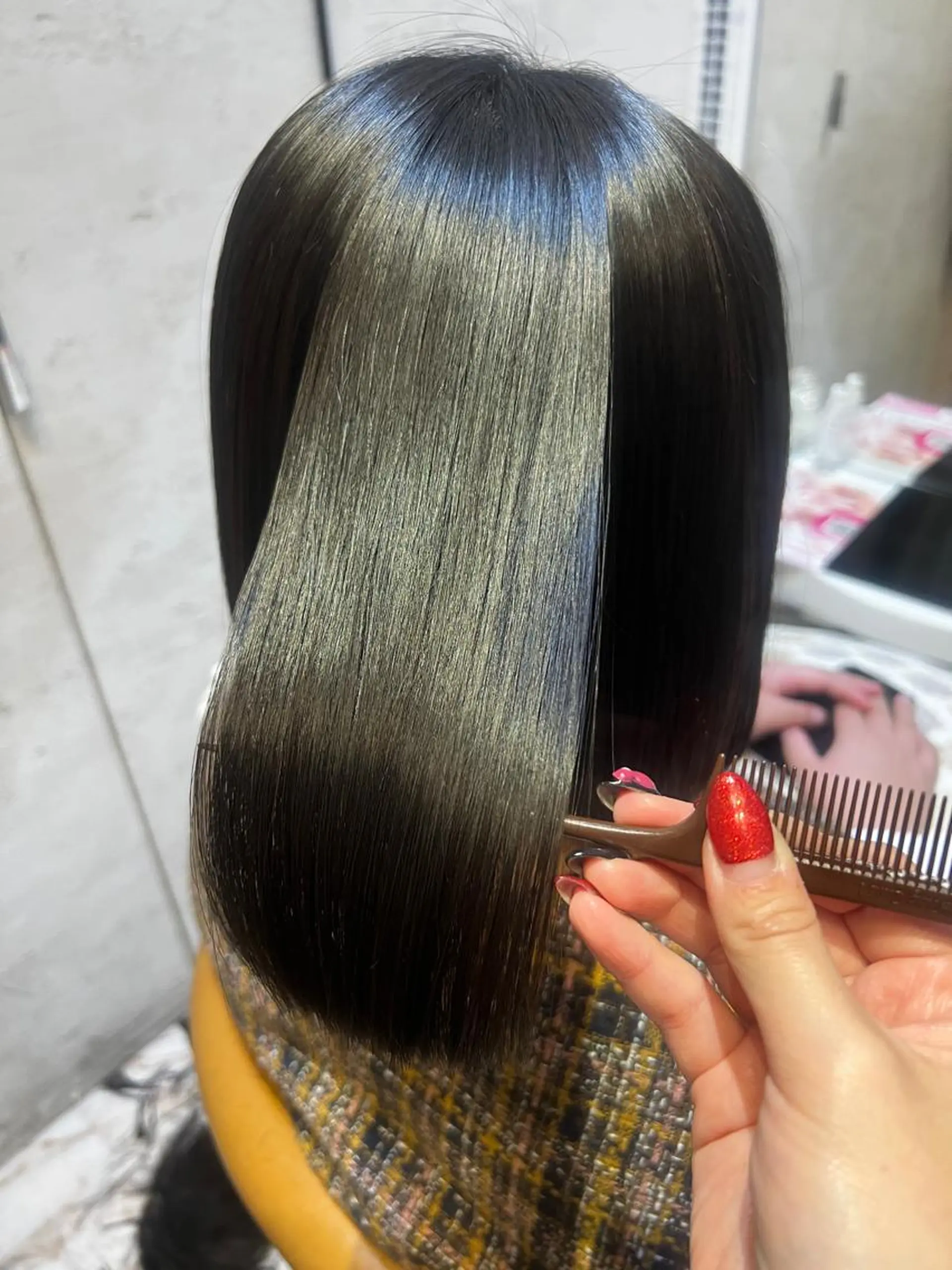 セミロング パーマ MIKU /ボブ/外ハネボブのヘアスタイル